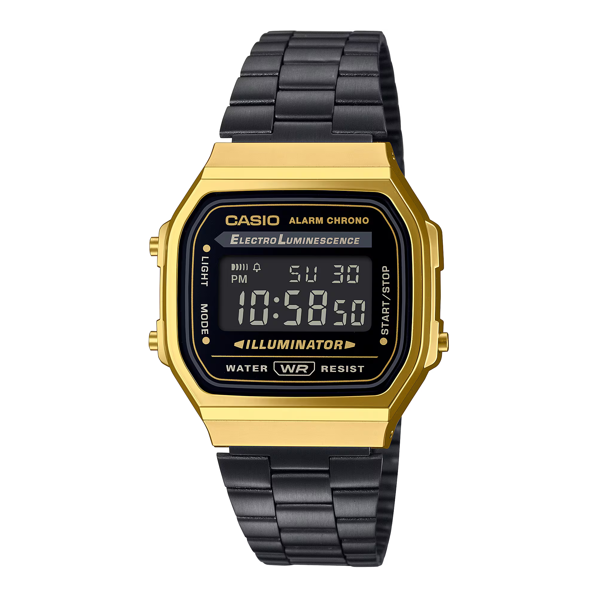 Montre Casio Vintage Iconic noir et or A168WEGB‑1BEF