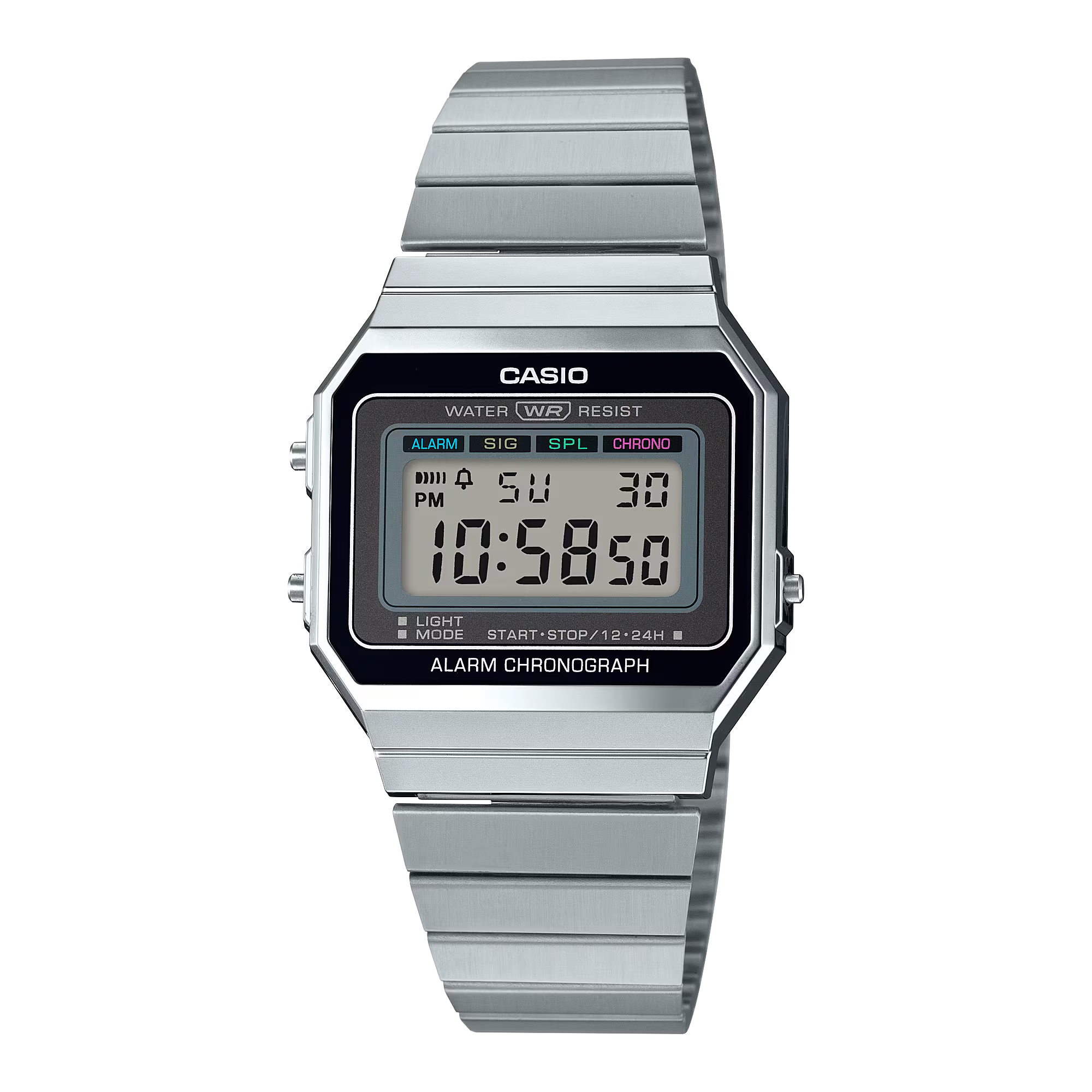 Montre Casio Vintage Iconic argentée A700WE‑1AEF