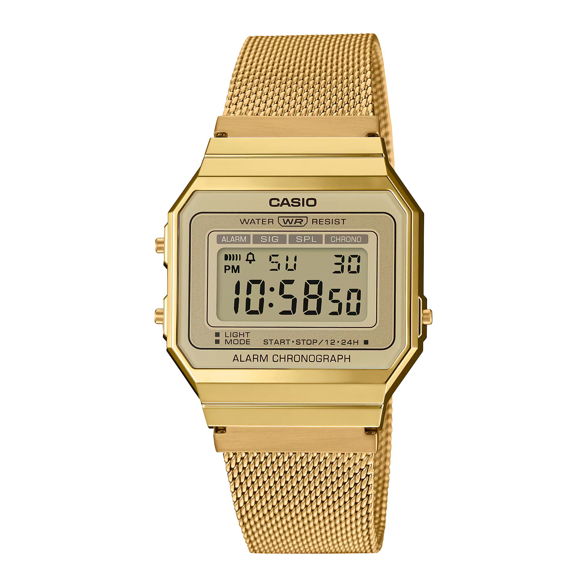 Montre Casio Vintage Iconic dorée miroir A700WEMG‑9AEF