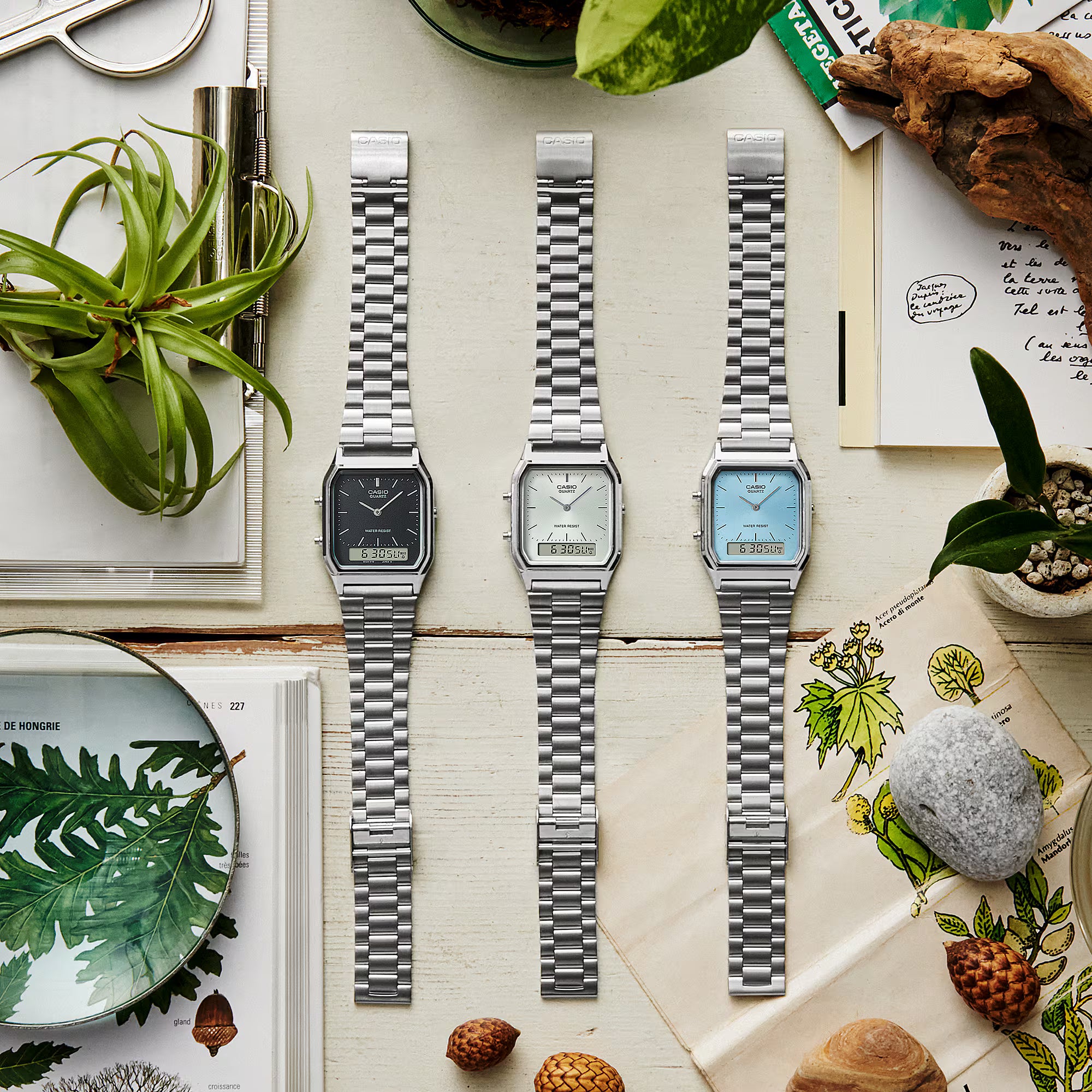 Montre Casio Vintage Edgy Argent & Blanc AQ-230A-7AMQYES