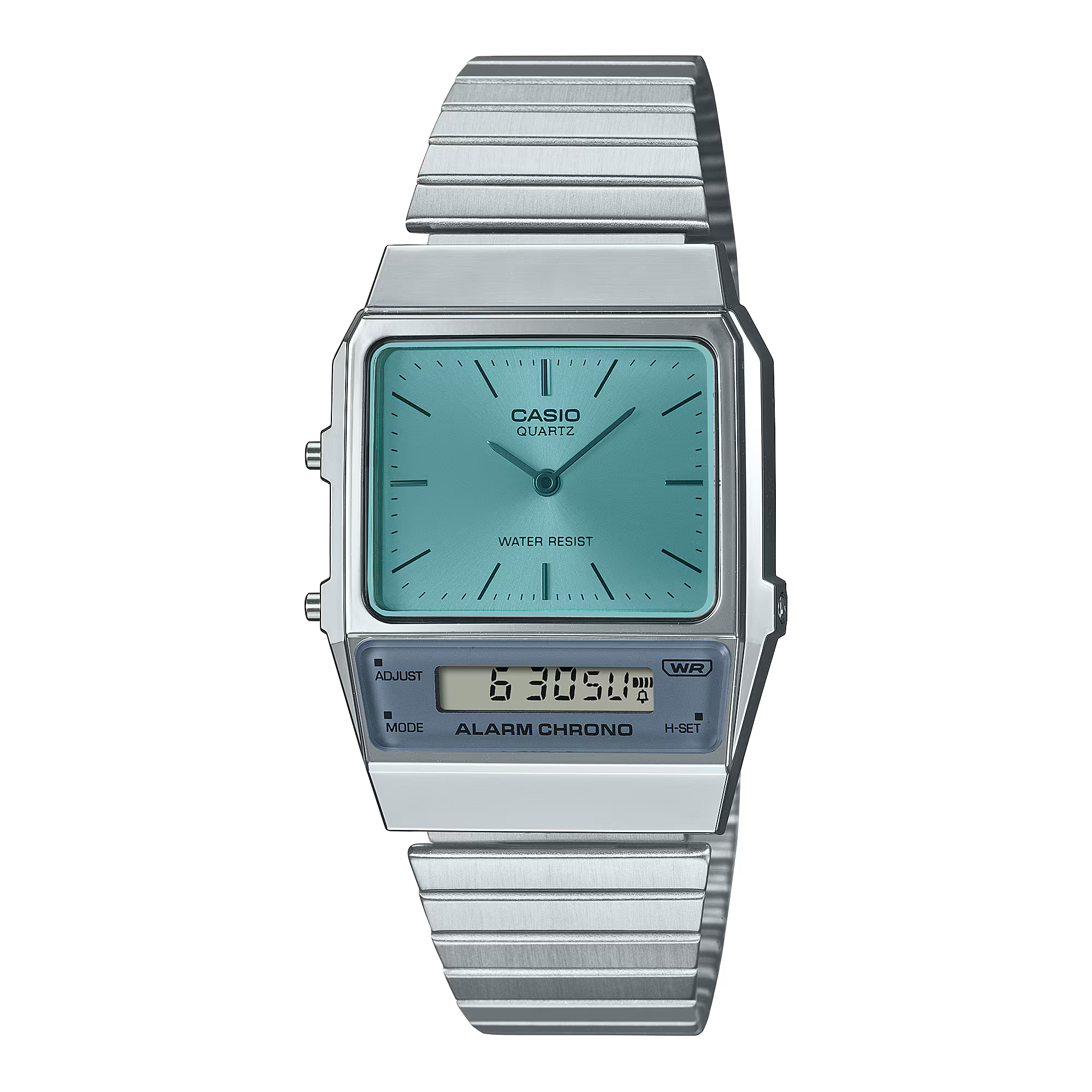 Montre Casio Vintage Edgy bracelet acier bleu AQ-800EC-2AEF