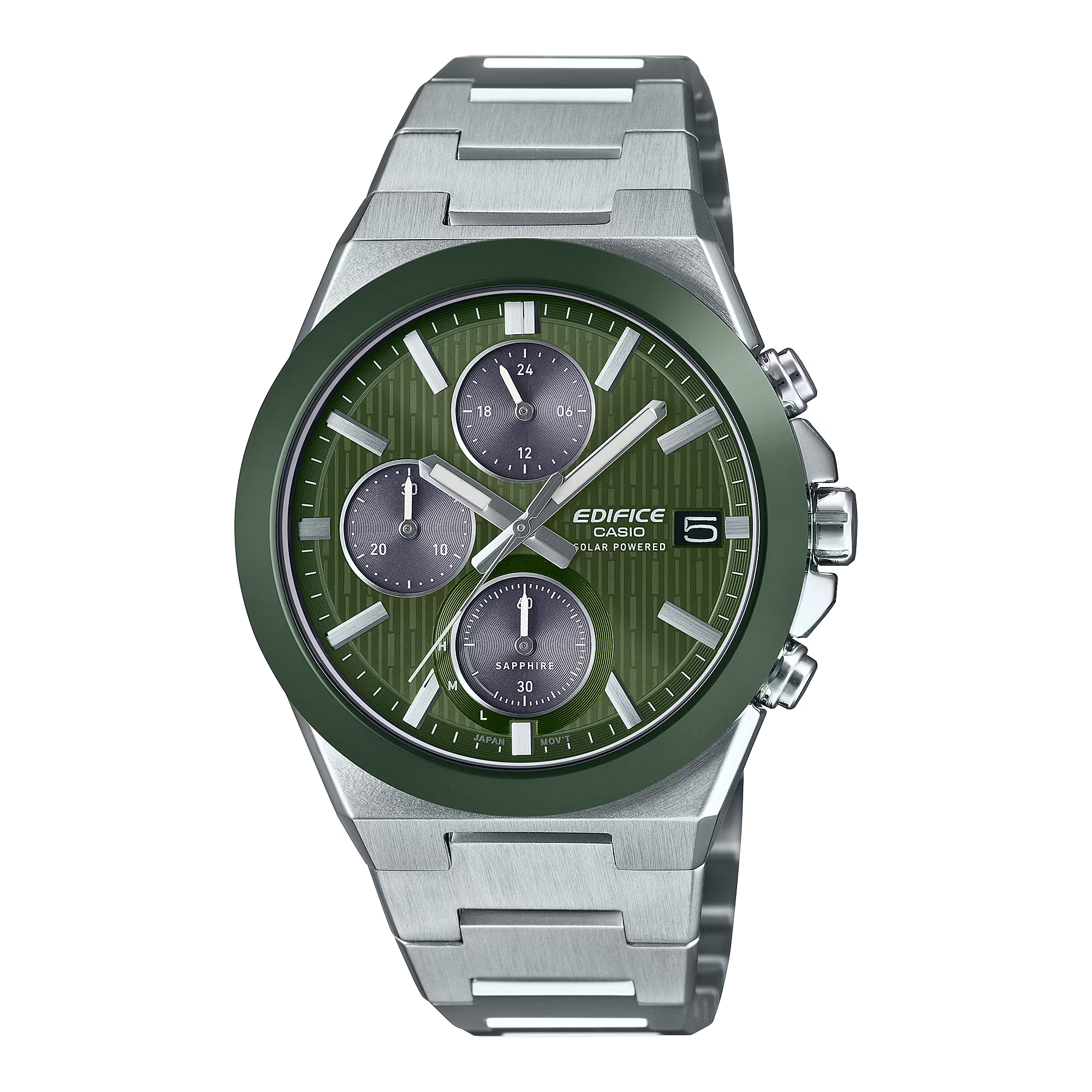 Montre Casio Edifice Premium solaire acier vert EFS-S650D-3AEF