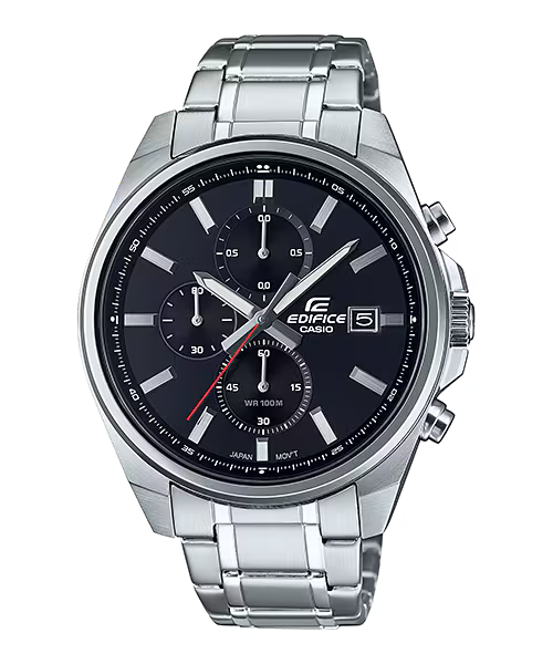 Montre Casio Edifice Timeless Chronographe Acier et Cuir EFV-610