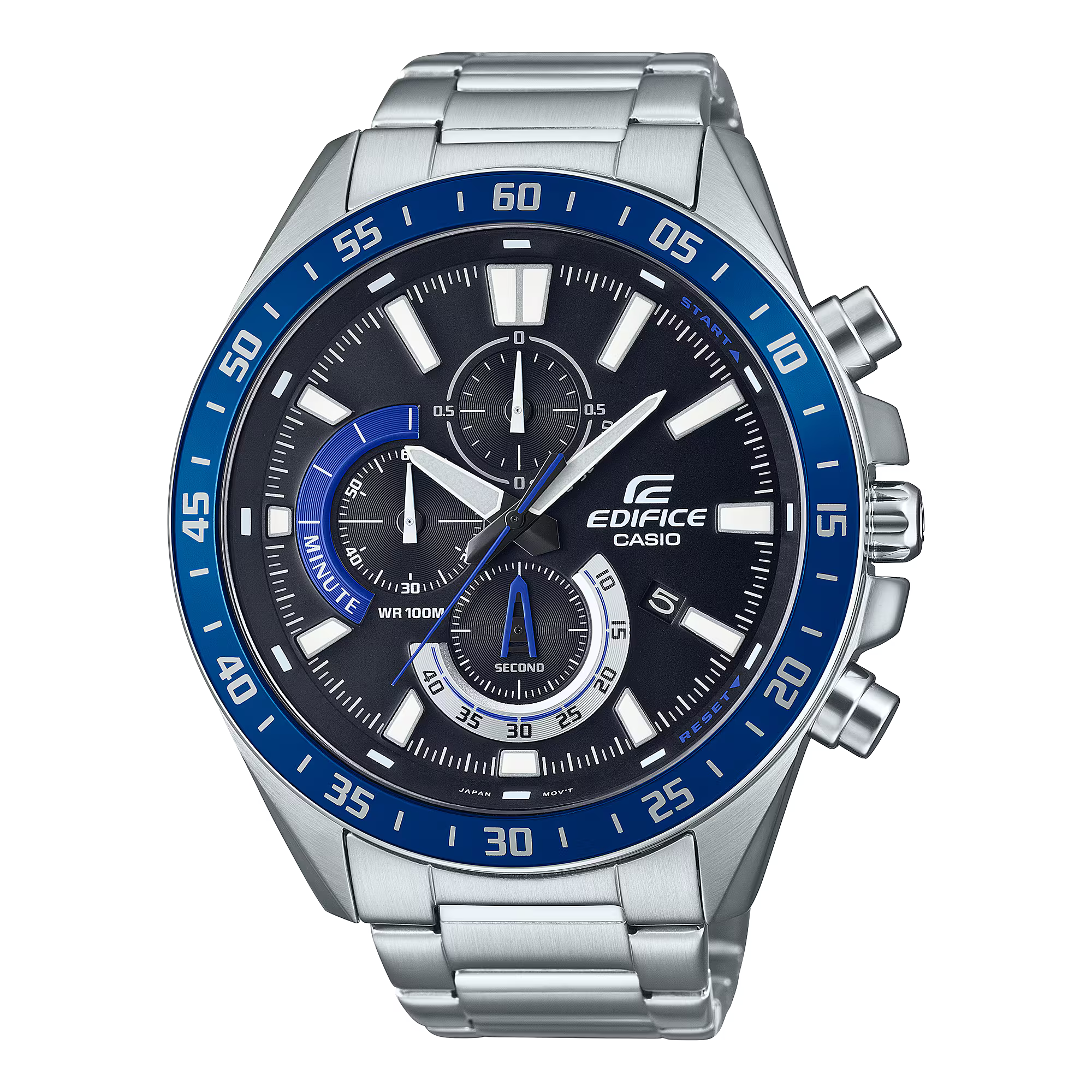 Montre Casio Edifice Chronographe Homme Acier et Cuir EFV-620