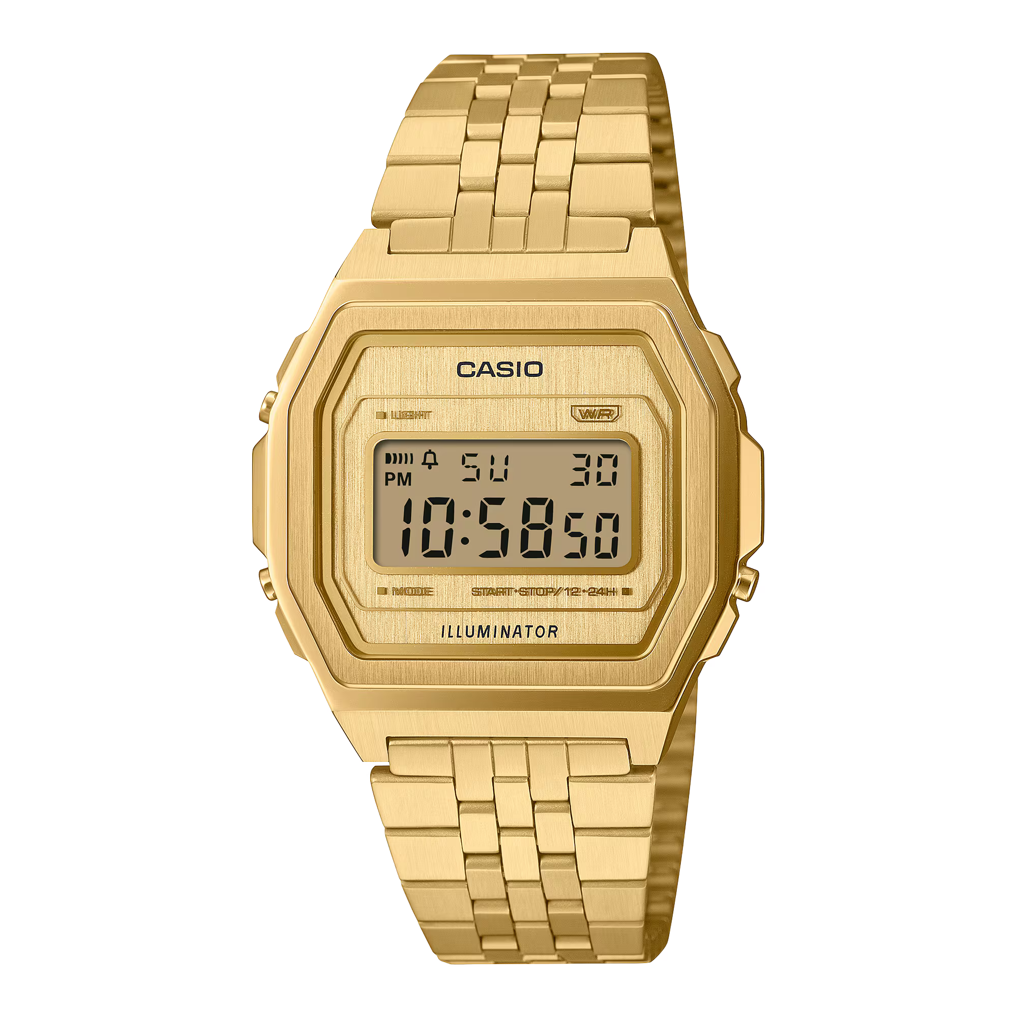 Montre Casio Vintage Iconic dorée acier inoxydable A1000G-9EF