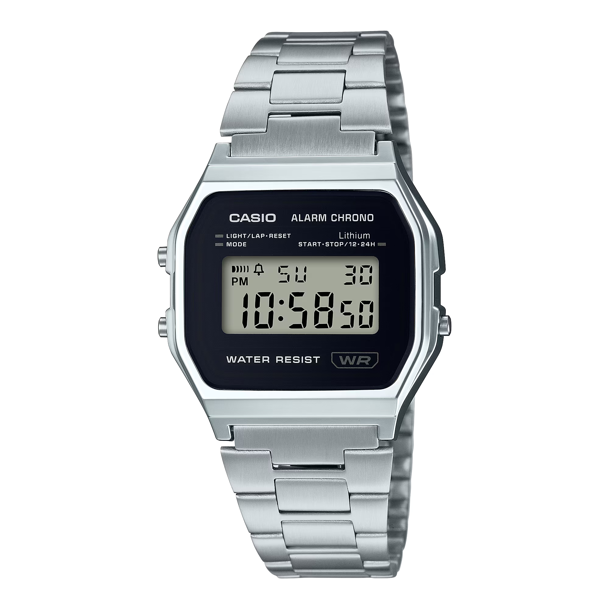 Montre Casio Vintage Iconic argentée A158WEA-1EF