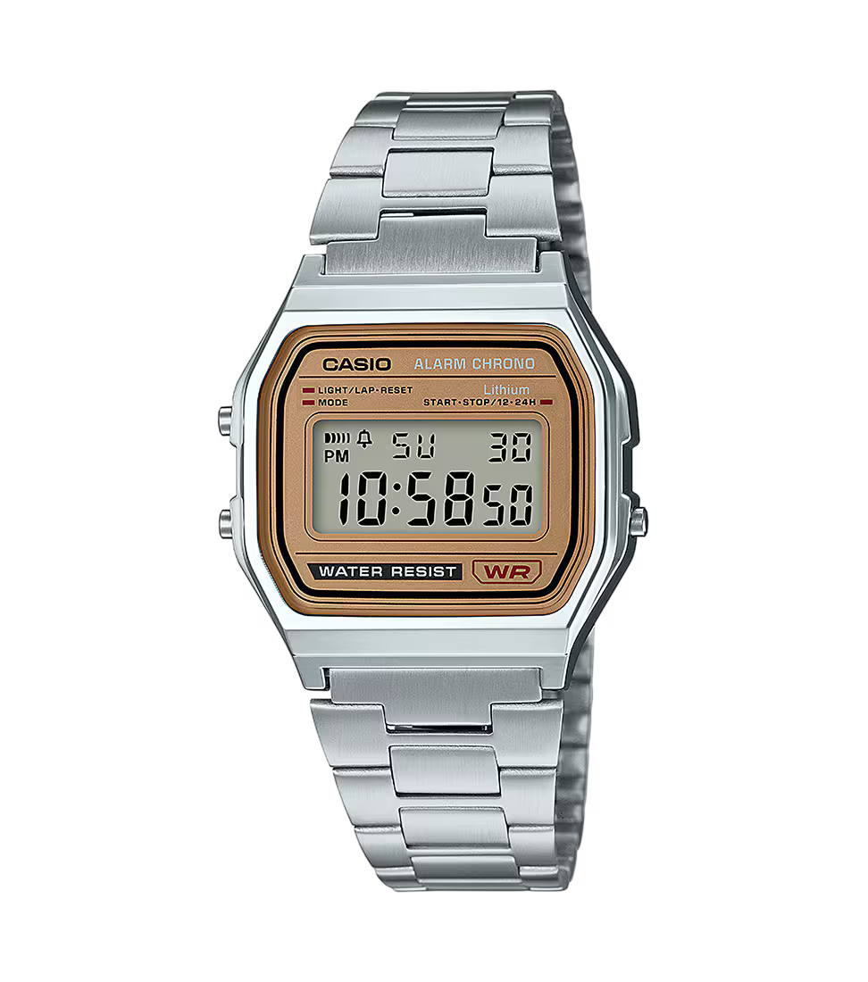 Montre Casio Vintage Iconic argentée A158WEA‑9EF