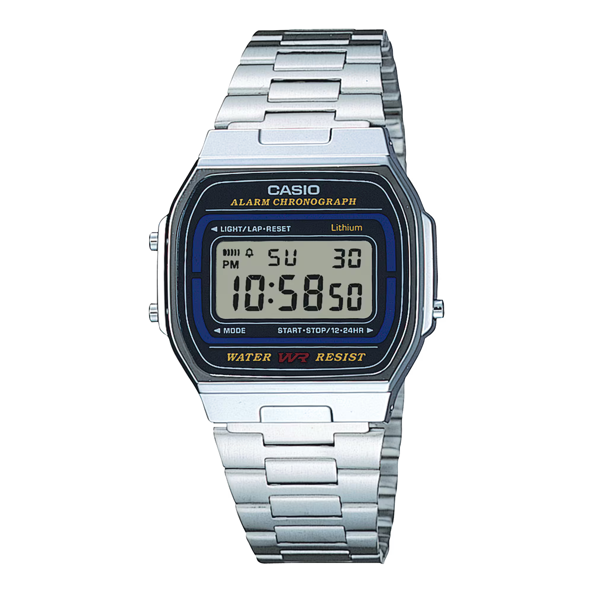 Montre Casio Vintage Iconic acier inoxydable A164WA-1VES