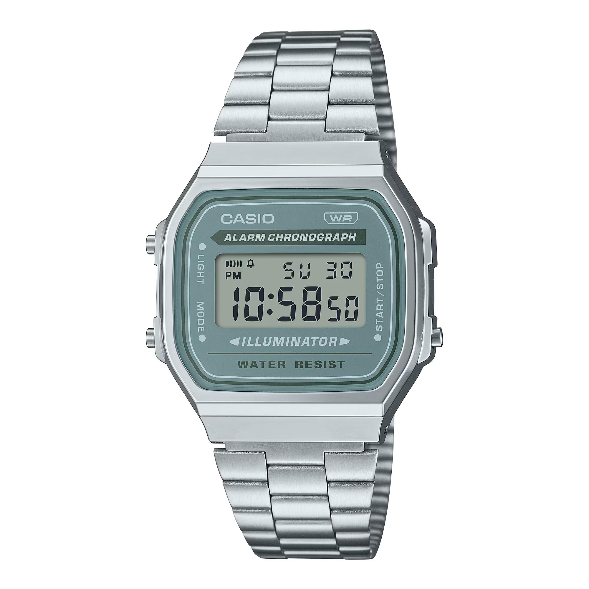 Montre Casio Vintage Iconic vert rétro A168WA-3AYES