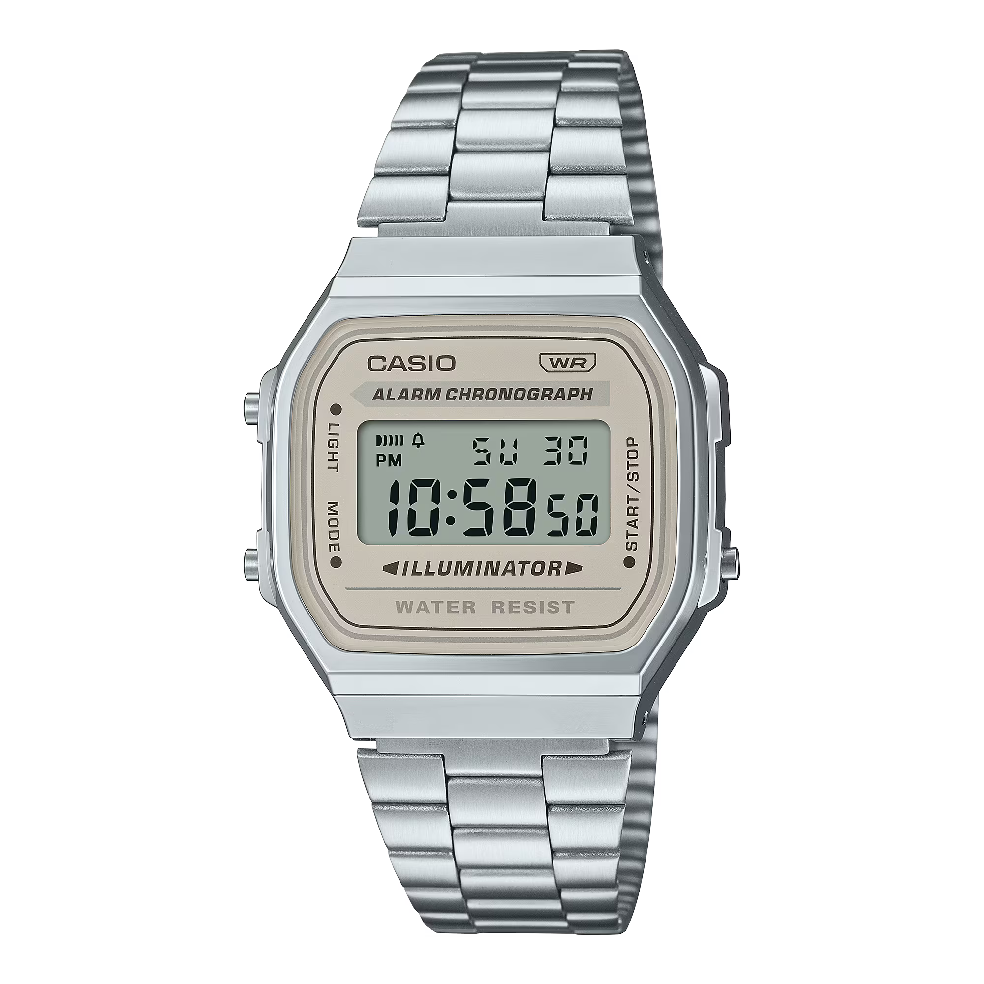 Montre Casio Vintage Iconic beige rétro A168WA-8AYES