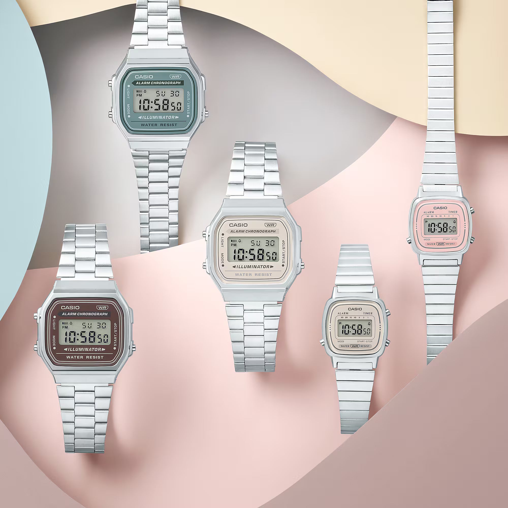 Montre Casio Vintage Iconic beige rétro A168WA-8AYES