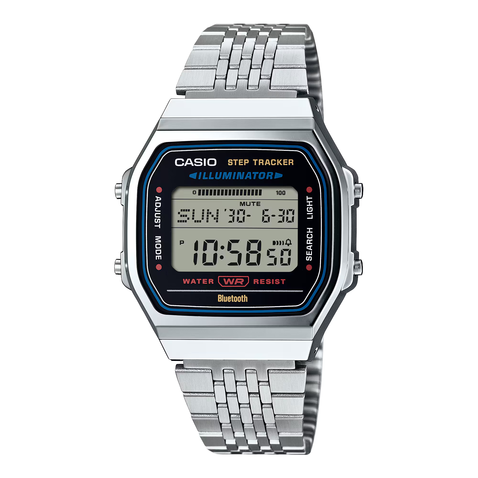 Montre Casio Vintage Iconic argentée ABL‑100WE‑1AEF