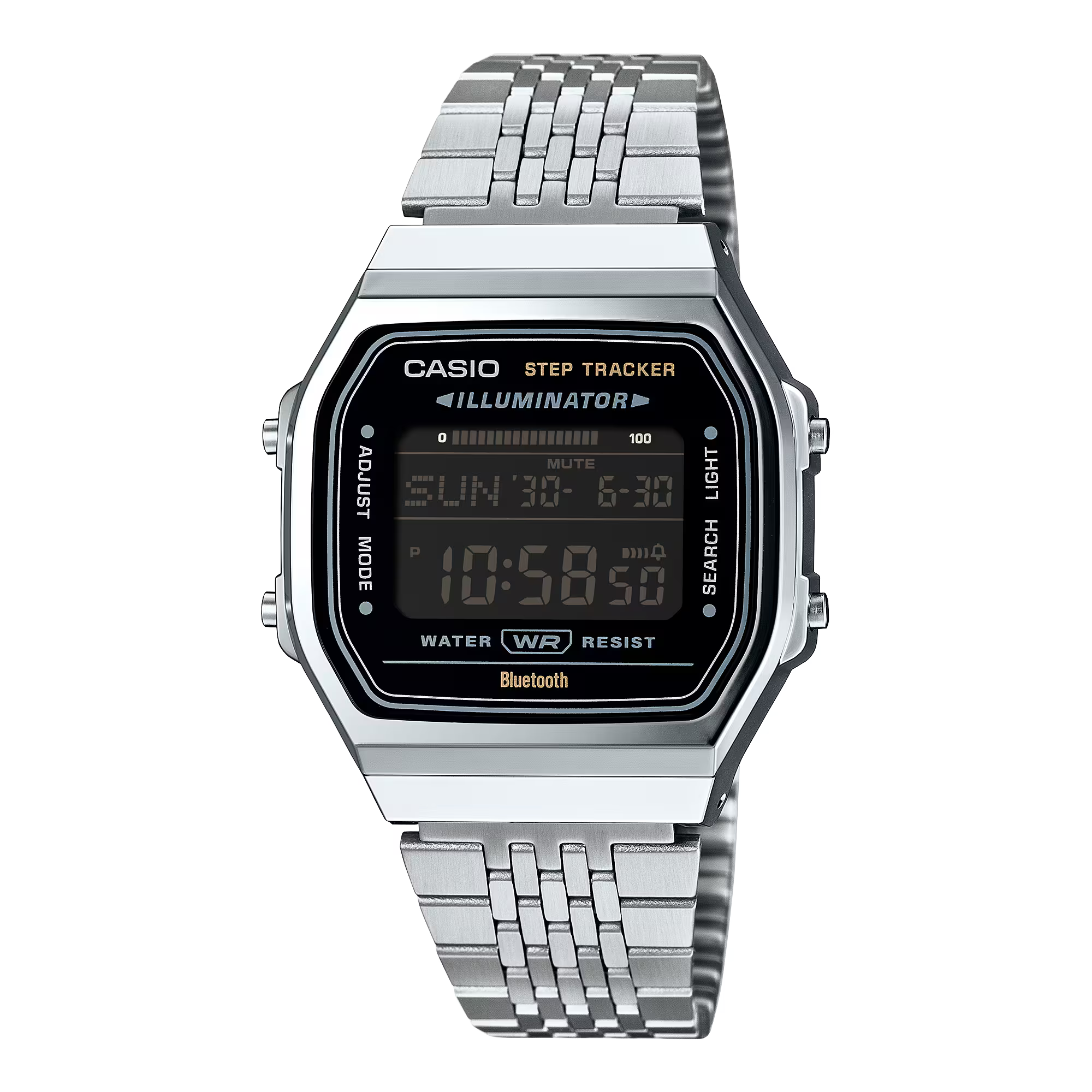 Montre Casio Vintage Iconic argentée ABL‑100WE‑1BEF