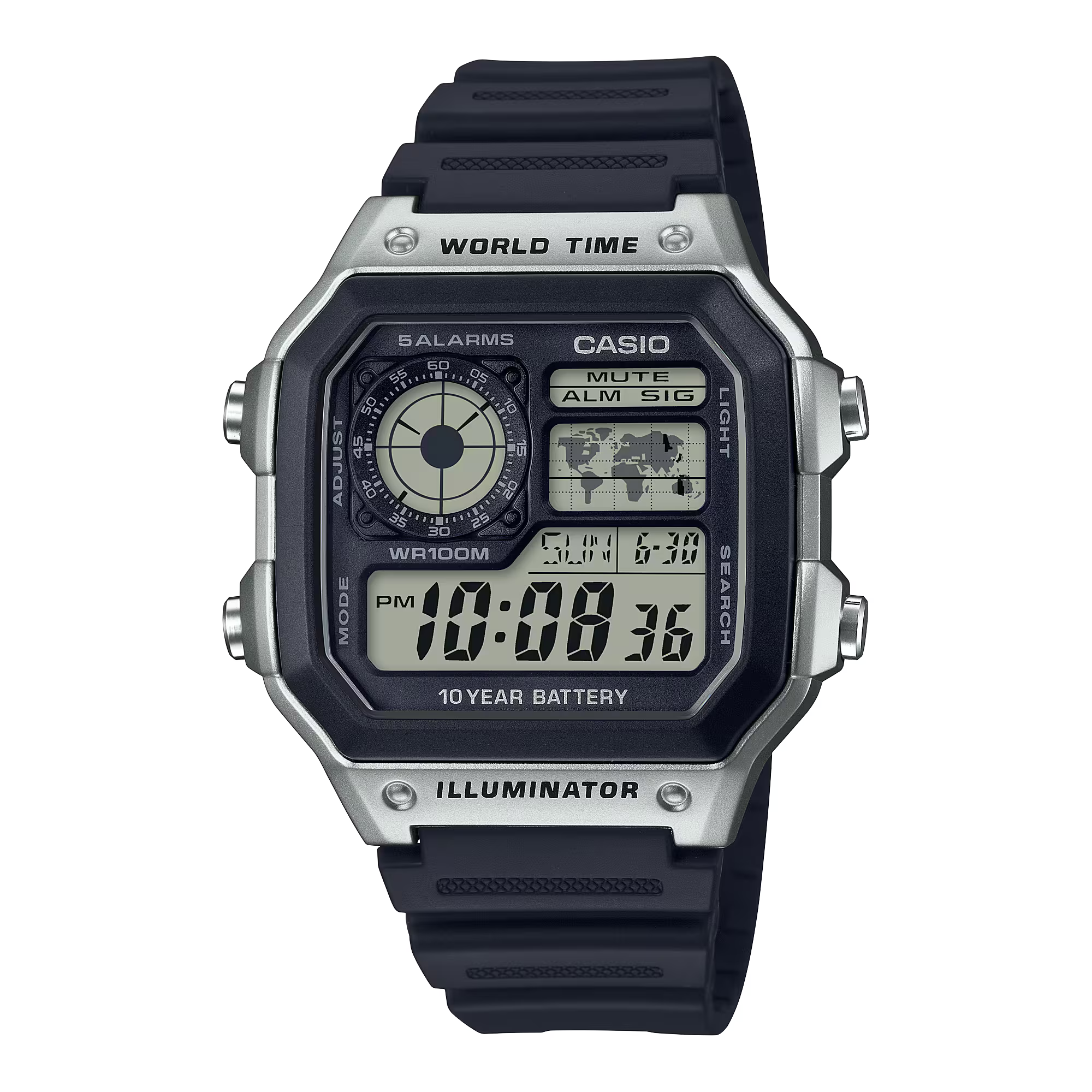 Montre Casio Timeless noir AE‑1200WH‑1CVEF