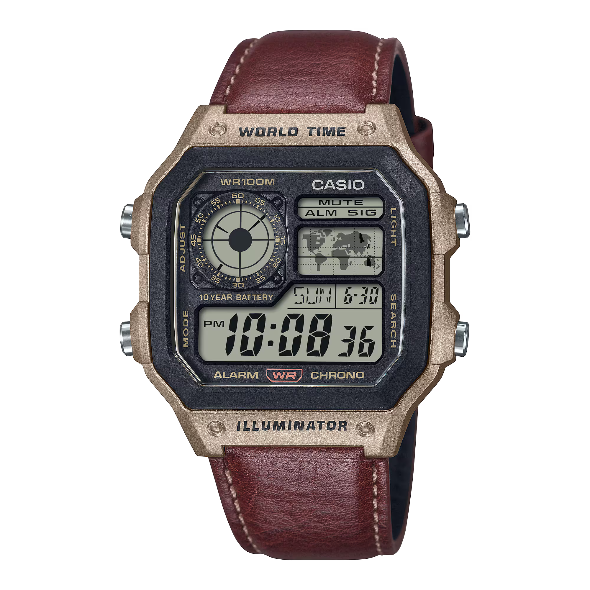 Montre Casio Timeless kaki AE‑1200WHL‑5AVEF
