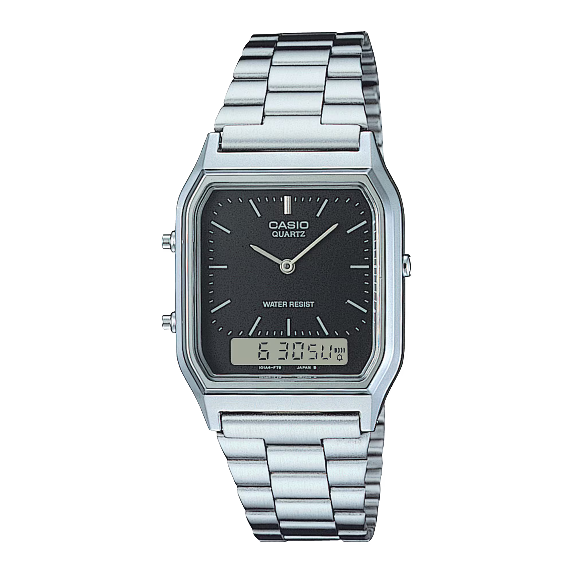 Montre Casio Vintage Iconic cadran noir digital-analogique AQ-230A-1DMQ