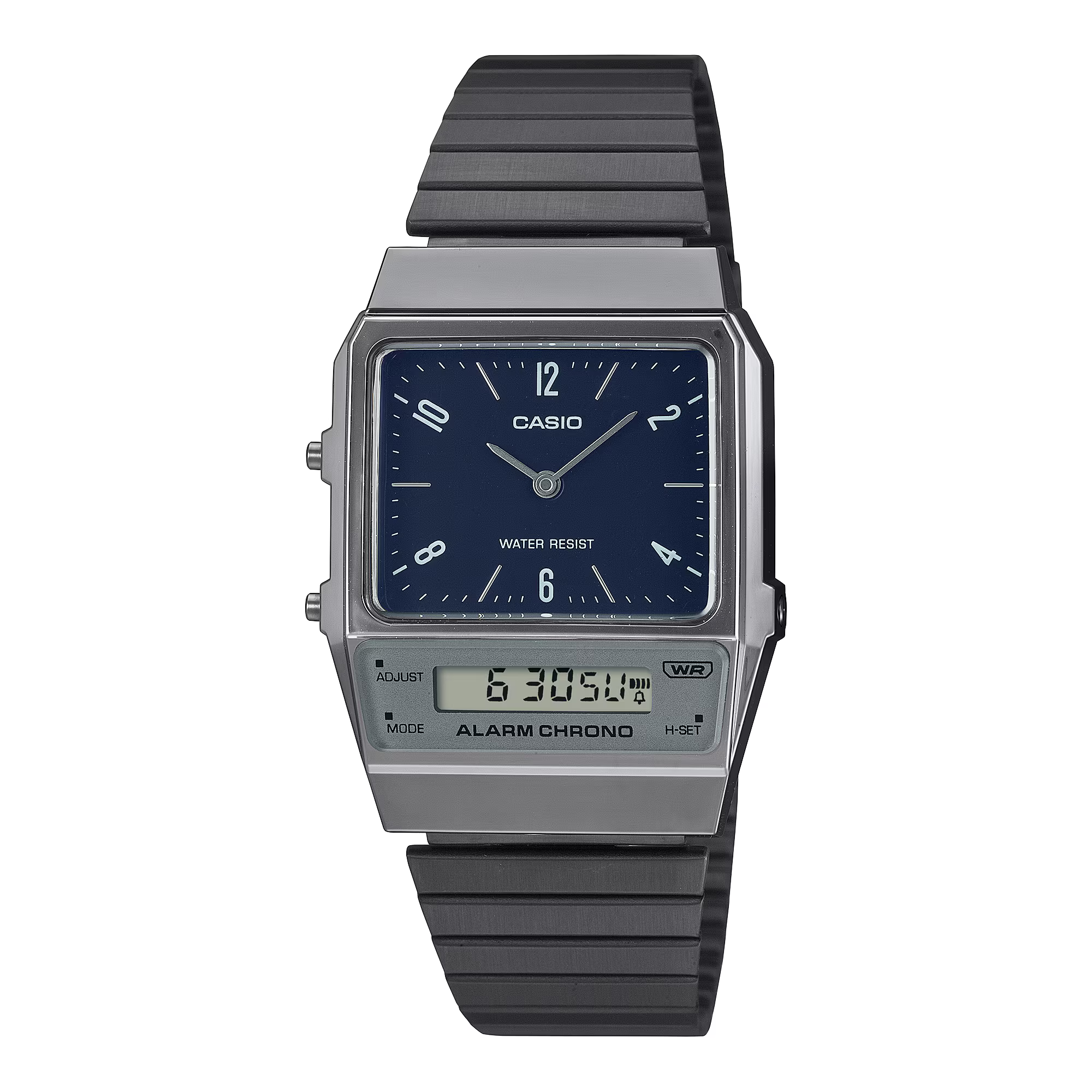 Montre Casio Vintage Edgy bracelet maille bleu acier AQ-800EB-2AEF