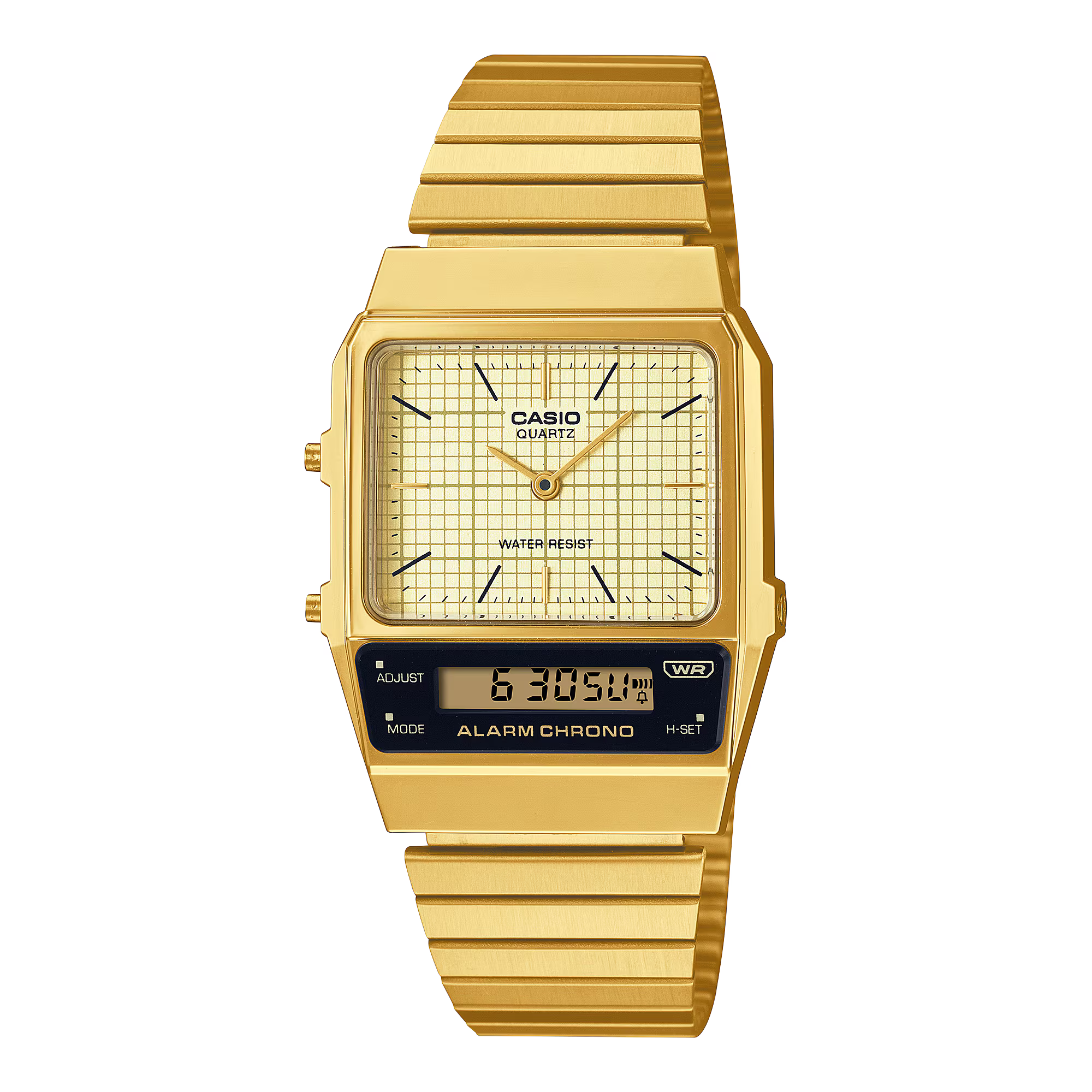 Montre Casio Vintage Edgy bracelet acier doré AQ-800EG-9AEF