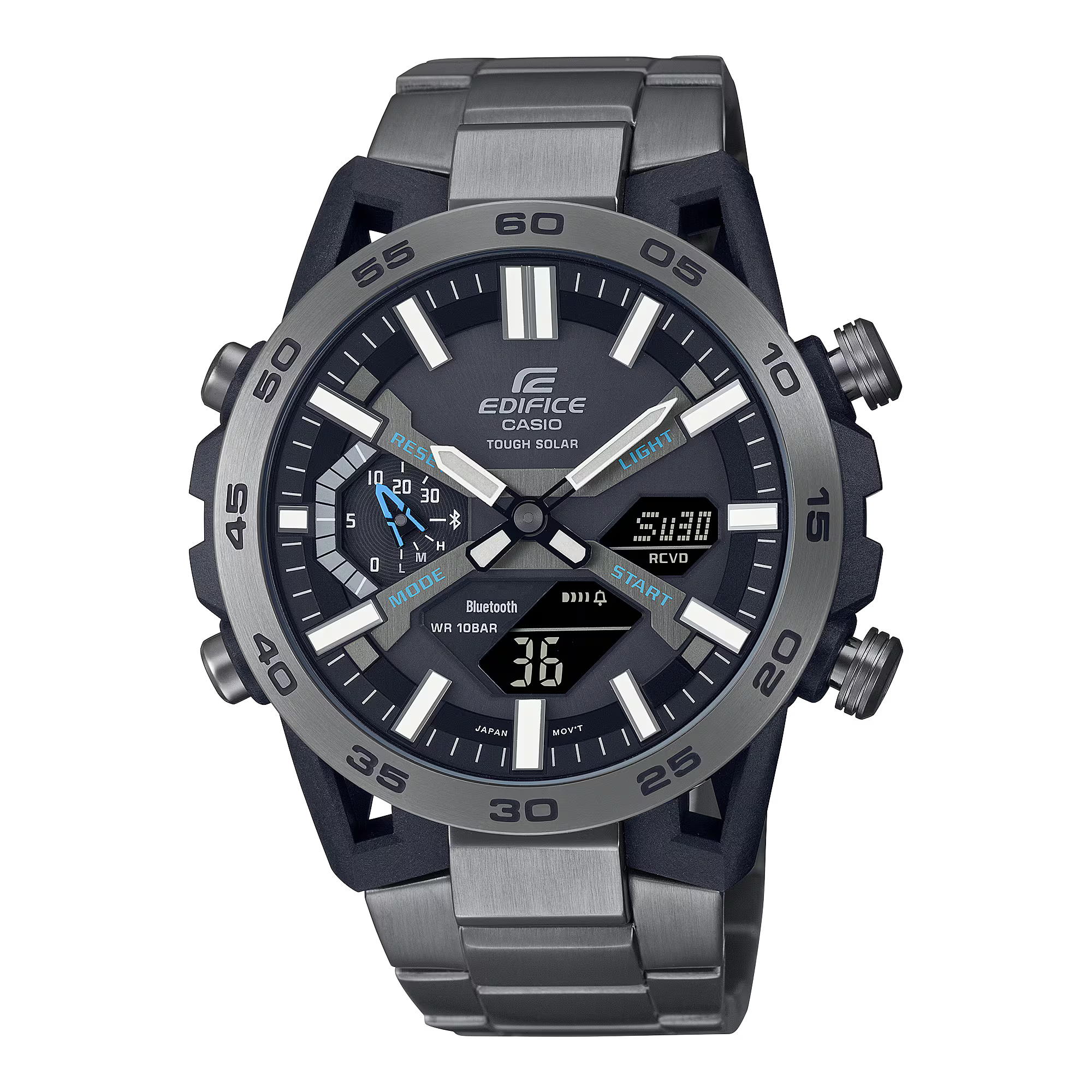 Montre Casio Edifice Premium acier noir ECB-2000DC-1AEF