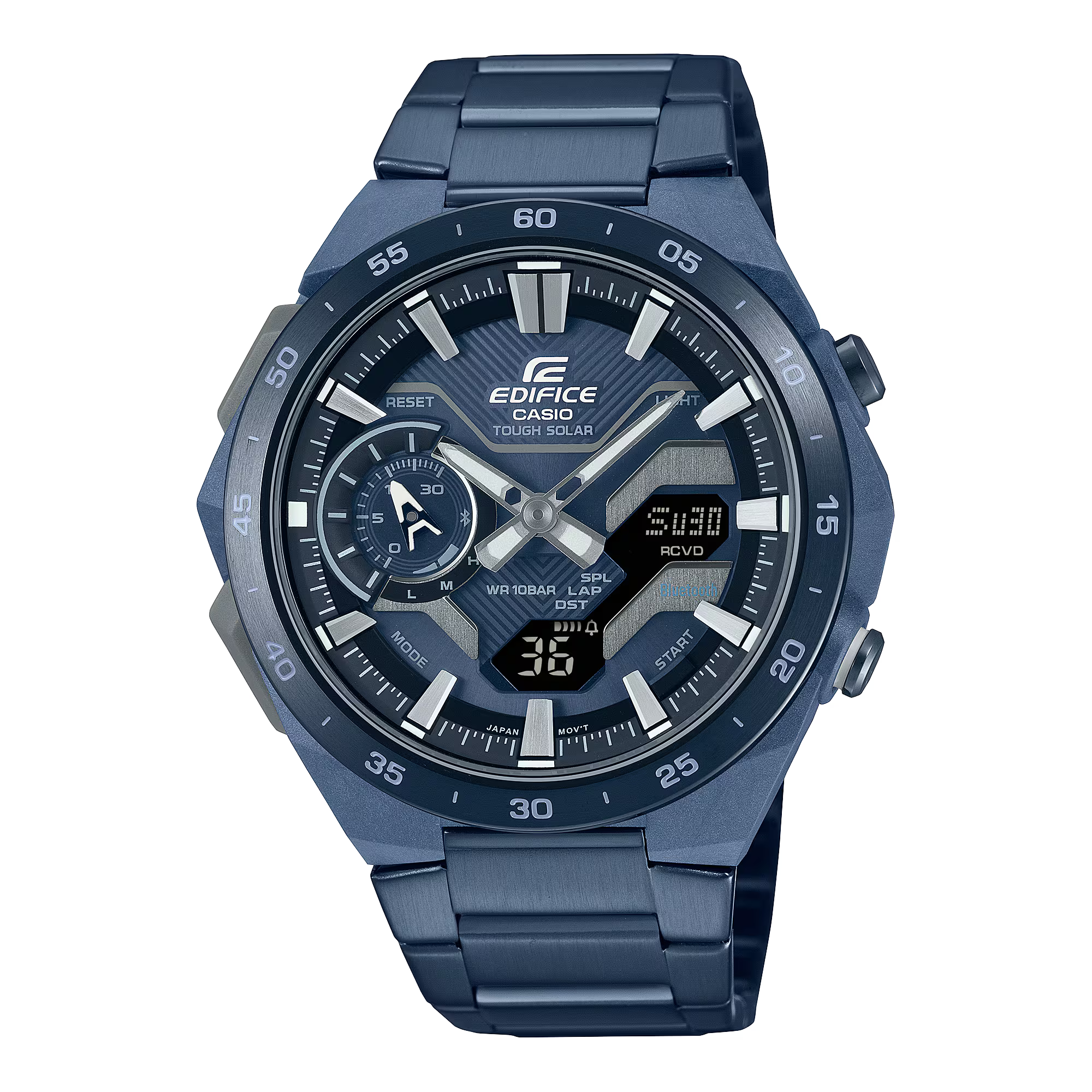 Montre Casio Edifice Premium bleu carbone ECB-2200CB-2AEF
