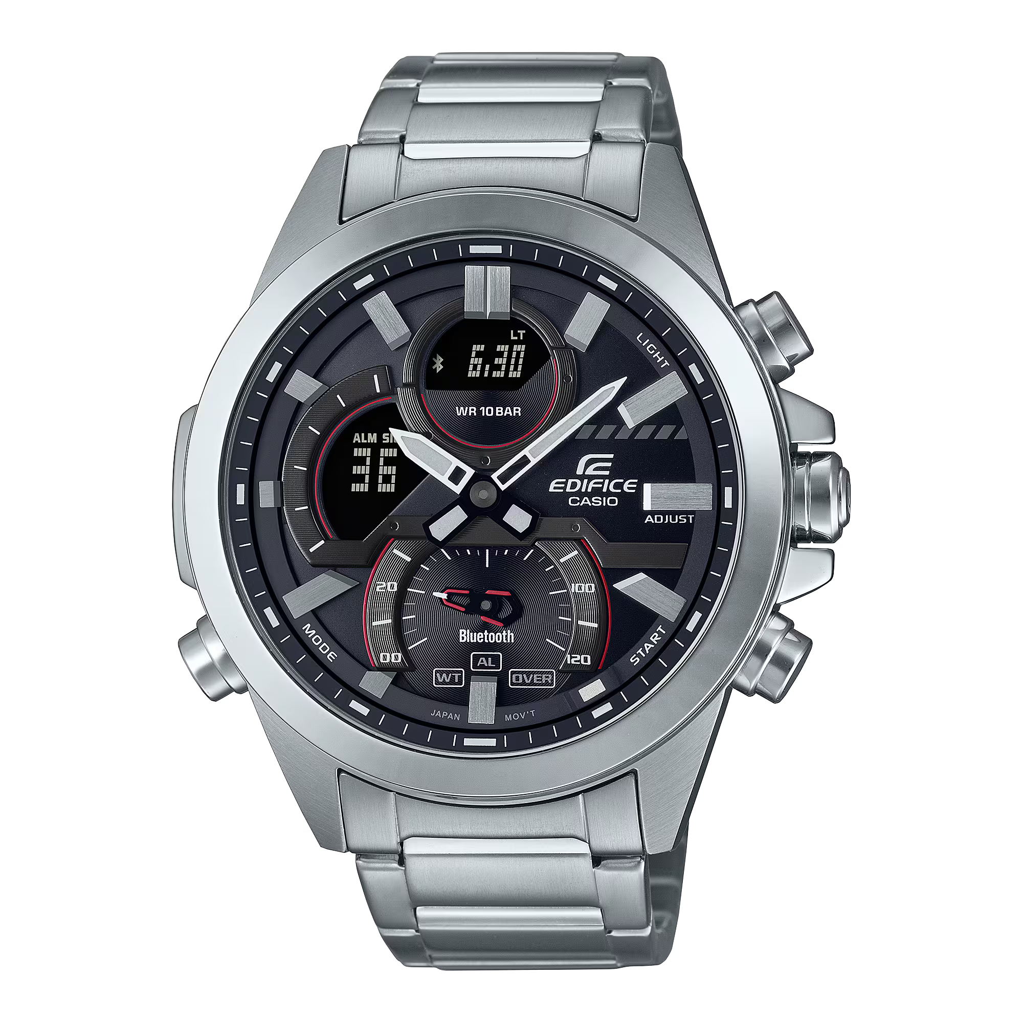 Montre Casio Edifice Premium acier argenté ECB-30D-1AEF