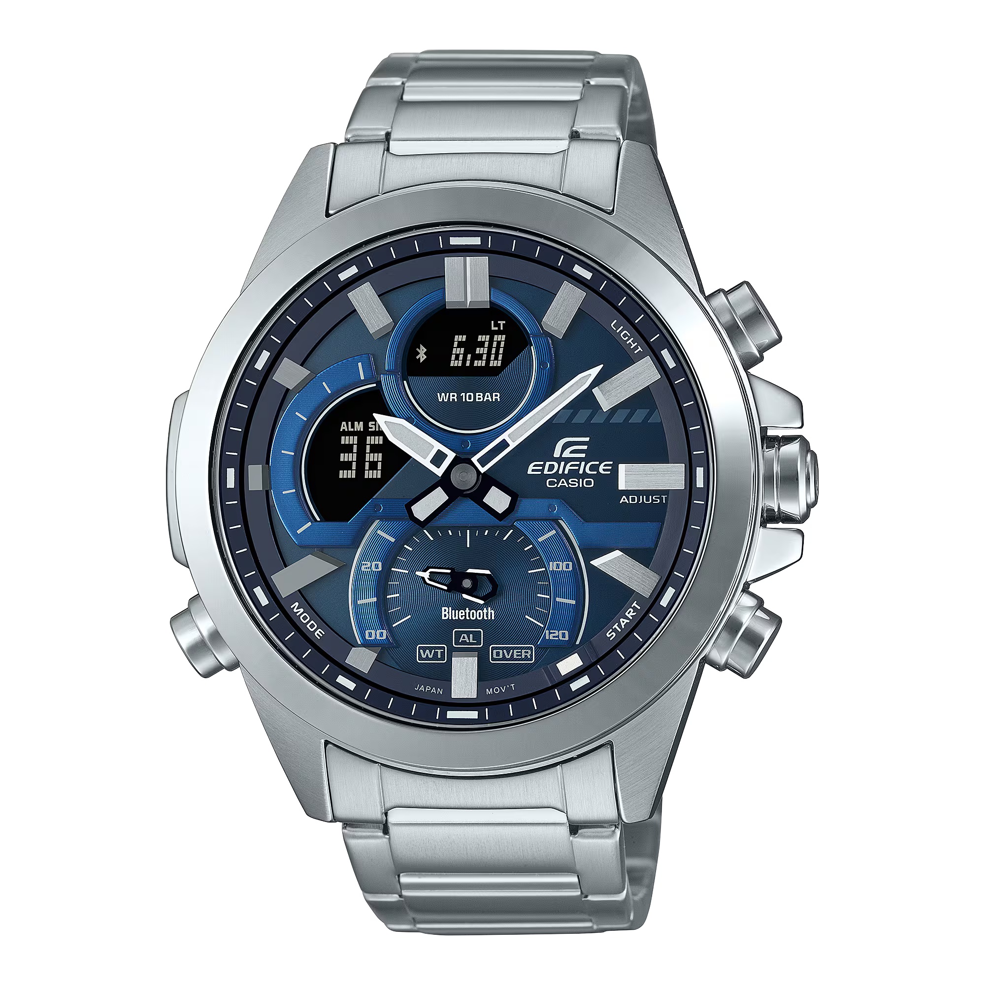Montre Casio Edifice Premium acier bleu ECB-30D-2AEF