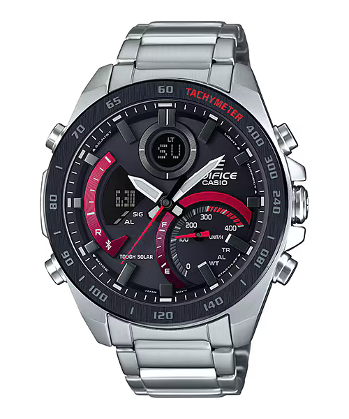 Montre Casio Edifice Premium acier noir ECB-900DB-1AER