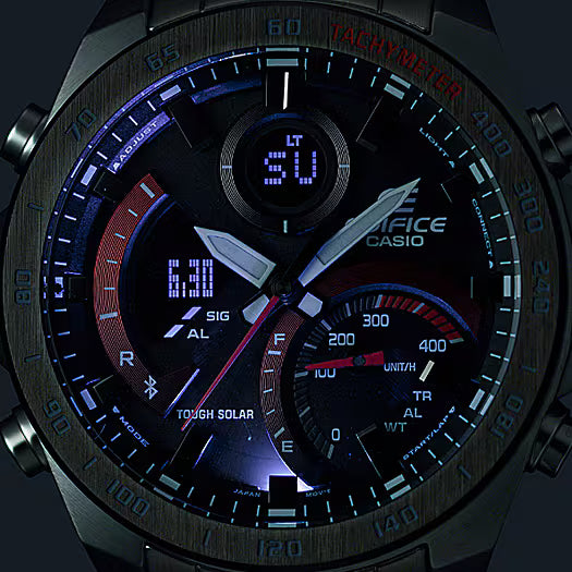 Montre Casio Edifice Premium acier noir ECB-900DB-1AER