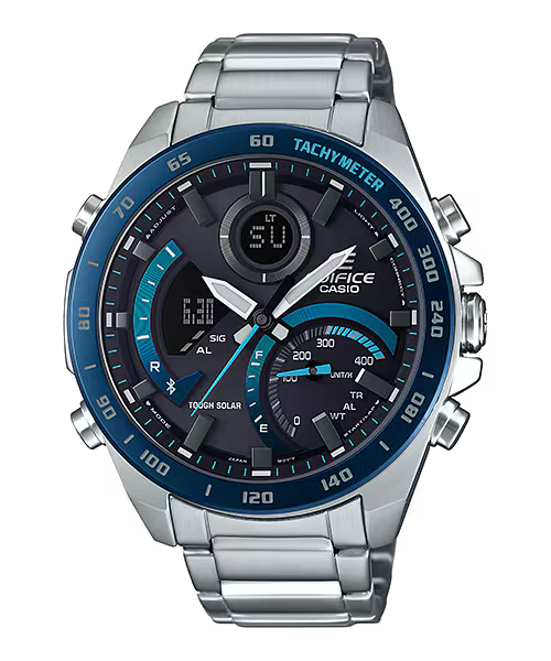 Montre Casio Edifice Premium acier noir ECB-900DB-1BER