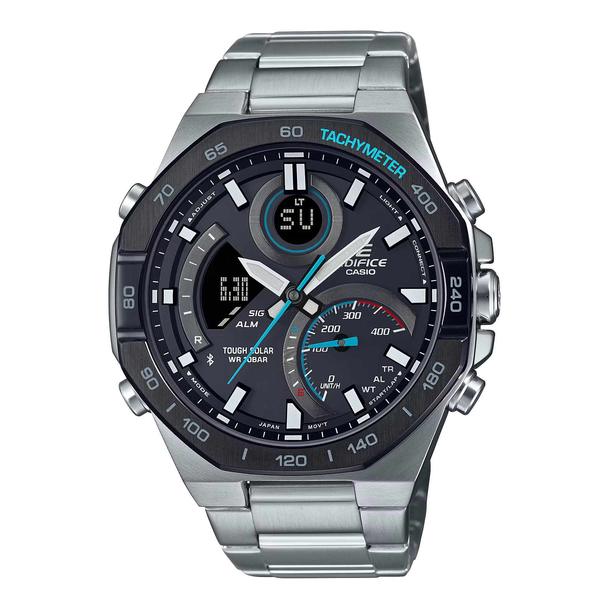 Montre Casio Edifice Premium acier noir ECB-950DB-1AEF