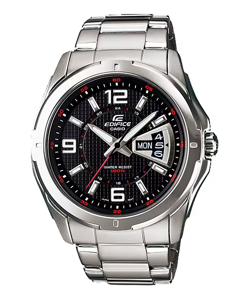 Montre Casio Edifice Premium acier argenté cadran noir EF-129D-1AVEF
