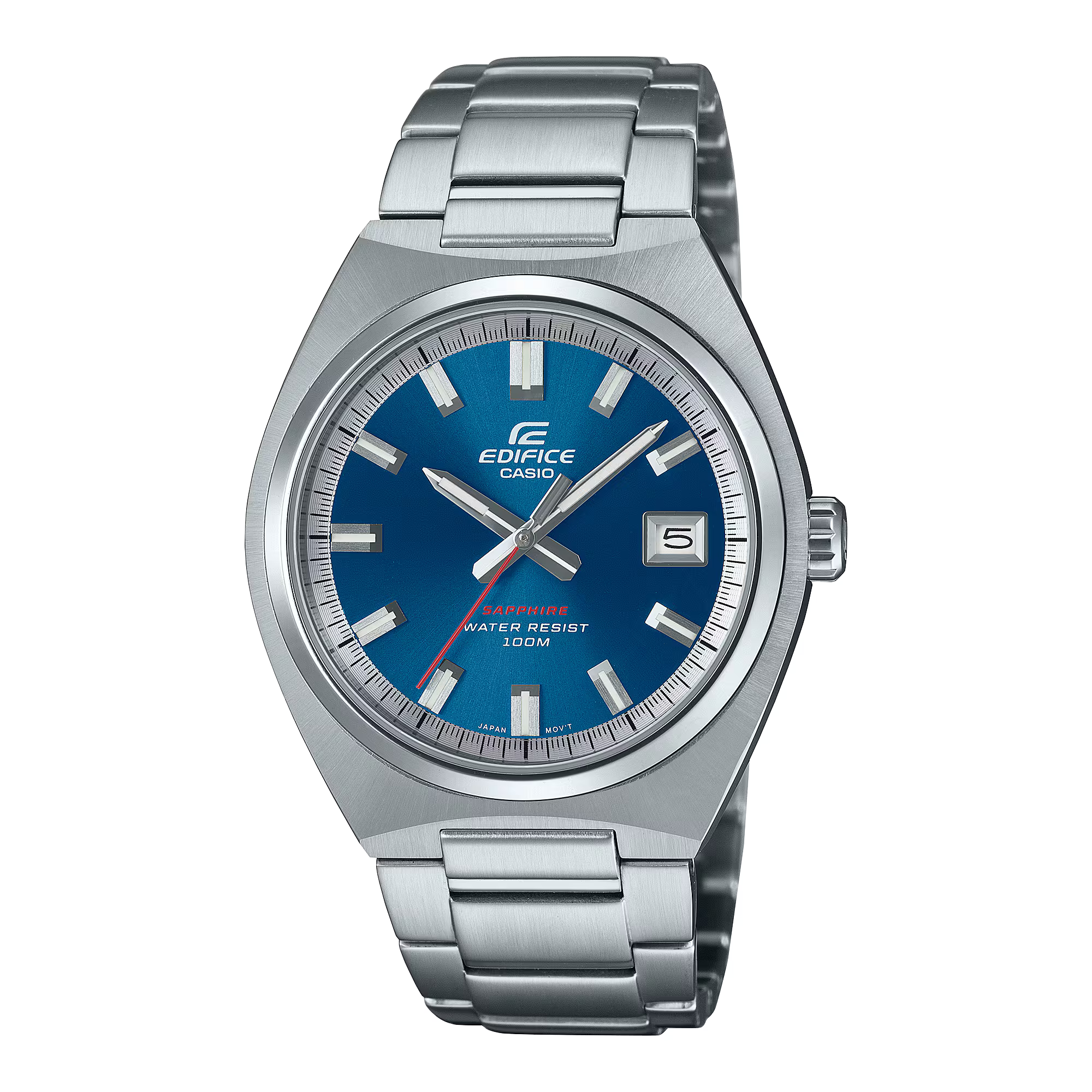 Montre Casio Edifice Premium acier argenté cadran bleu EFB-109D-2AVEF