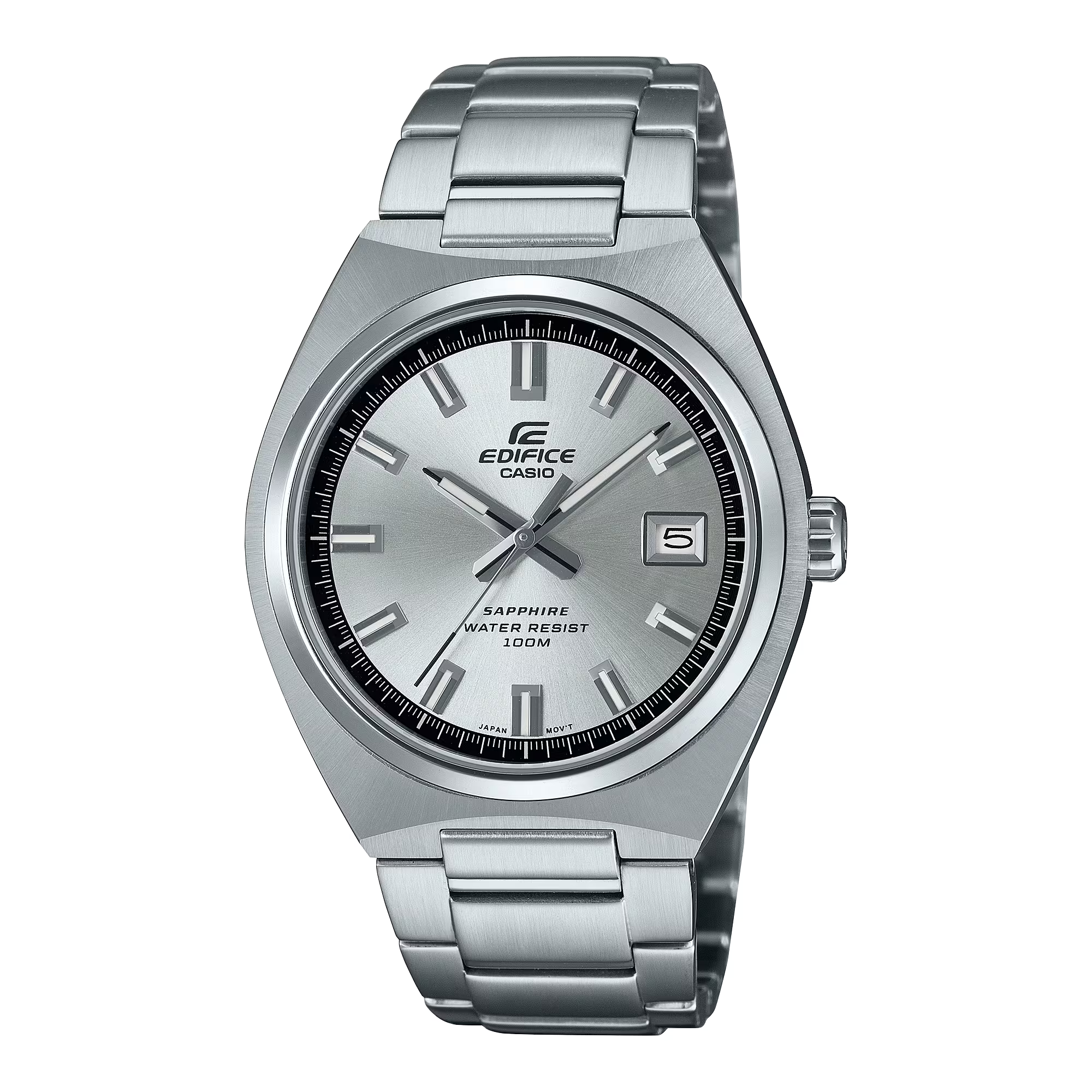 Montre Casio Edifice Premium acier argenté cadran blanc EFB-109D-7AVEF