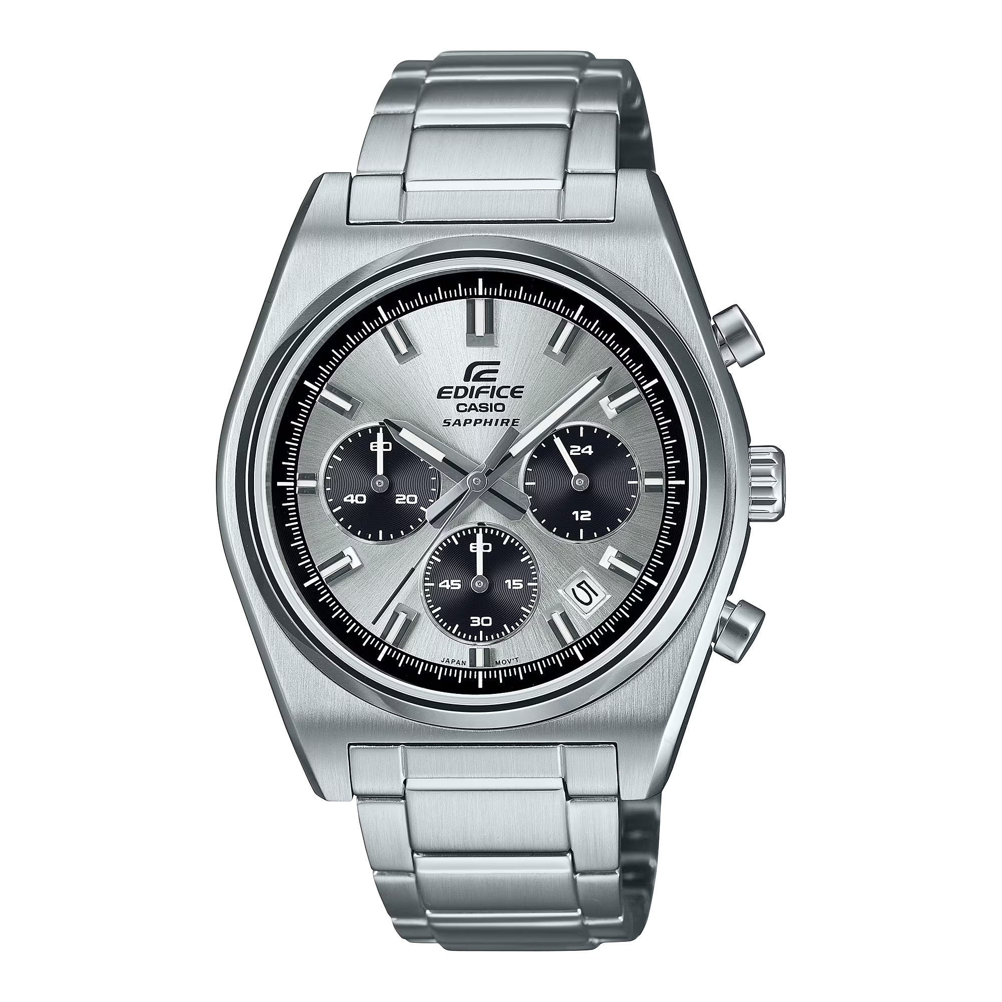 Montre Casio Edifice Premium acier argenté cadran blanc EFB-730D-7AVUEF