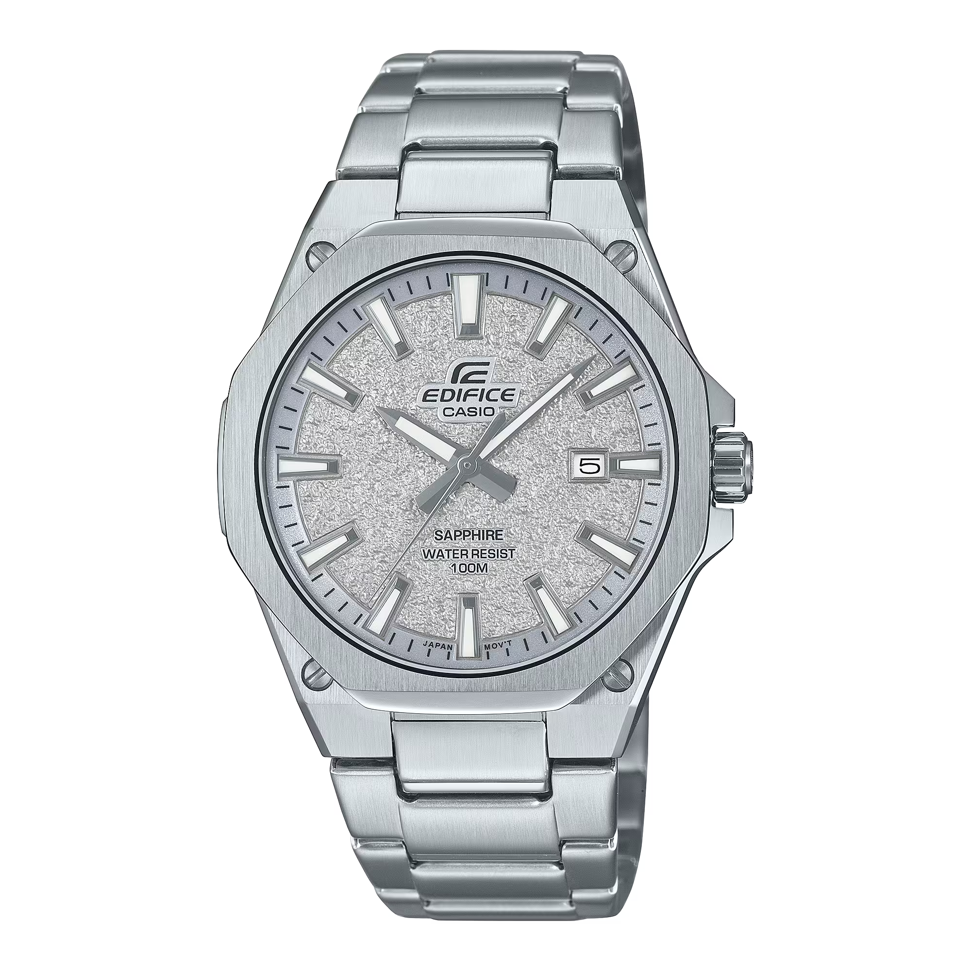 Montre Casio Edifice Premium slim acier argenté cadran gris EFR-S108DE-8AVUEF