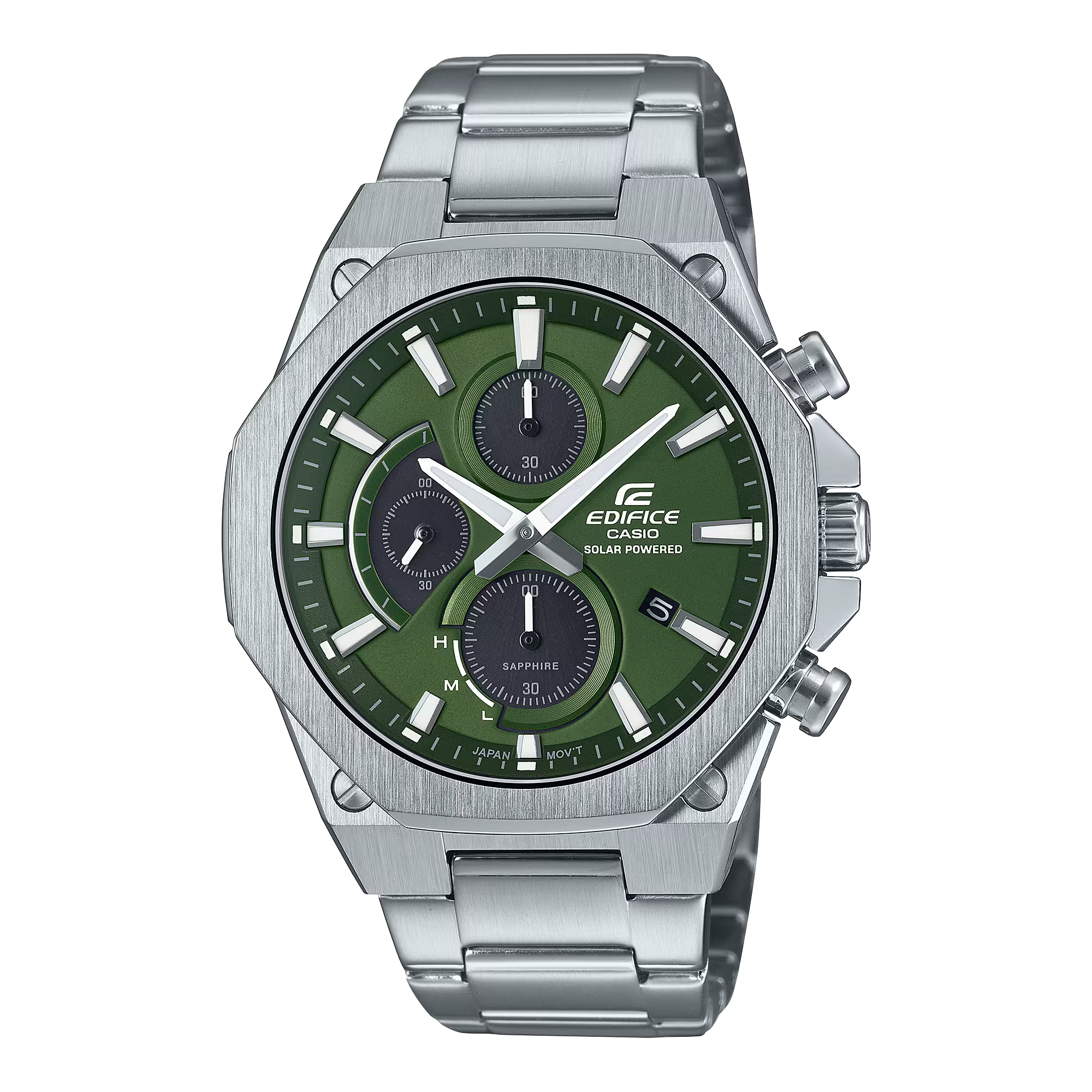 Montre Casio Edifice Premium solaire acier vert EFS-S570D-3AUEF