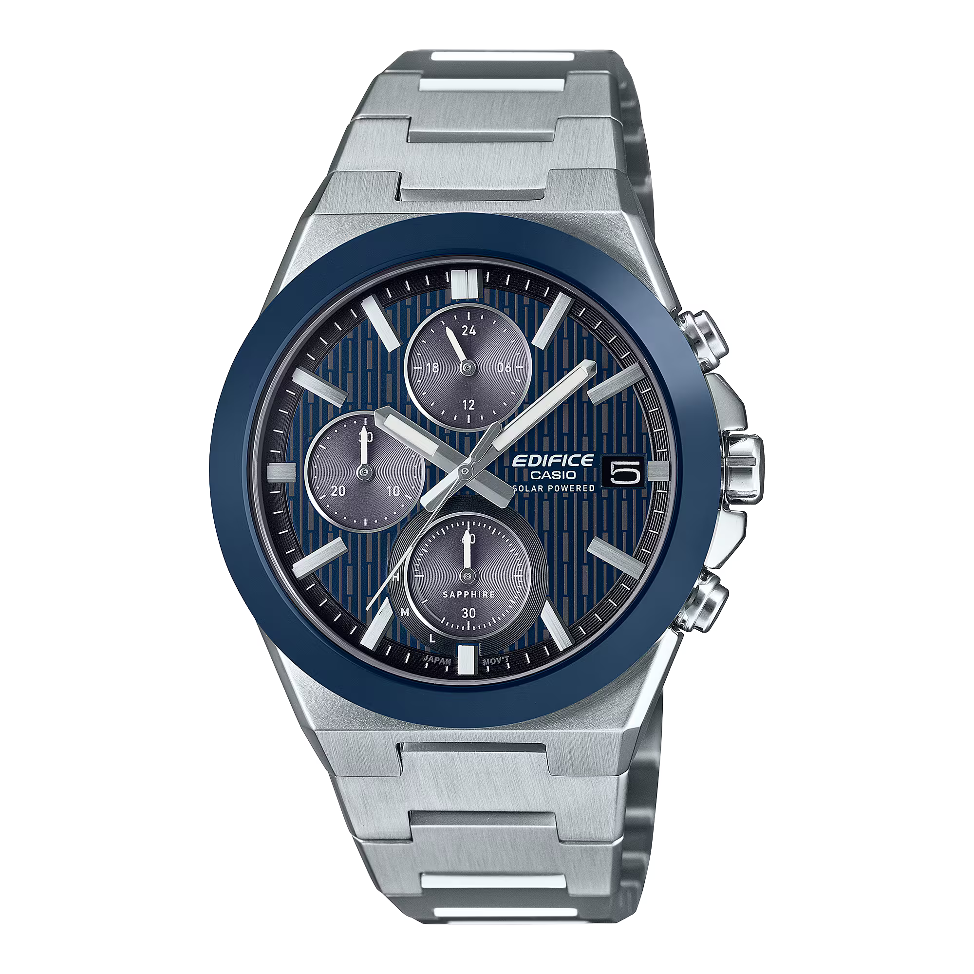 Montre Casio Edifice Premium solaire acier bleu EFS-S650D-2AEF