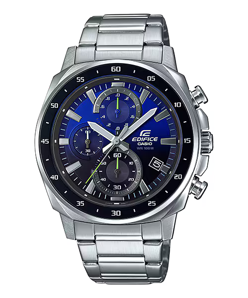 Montre Casio Edifice Timeless Chronographe Acier Bleu EFV-600D-2AVUEF