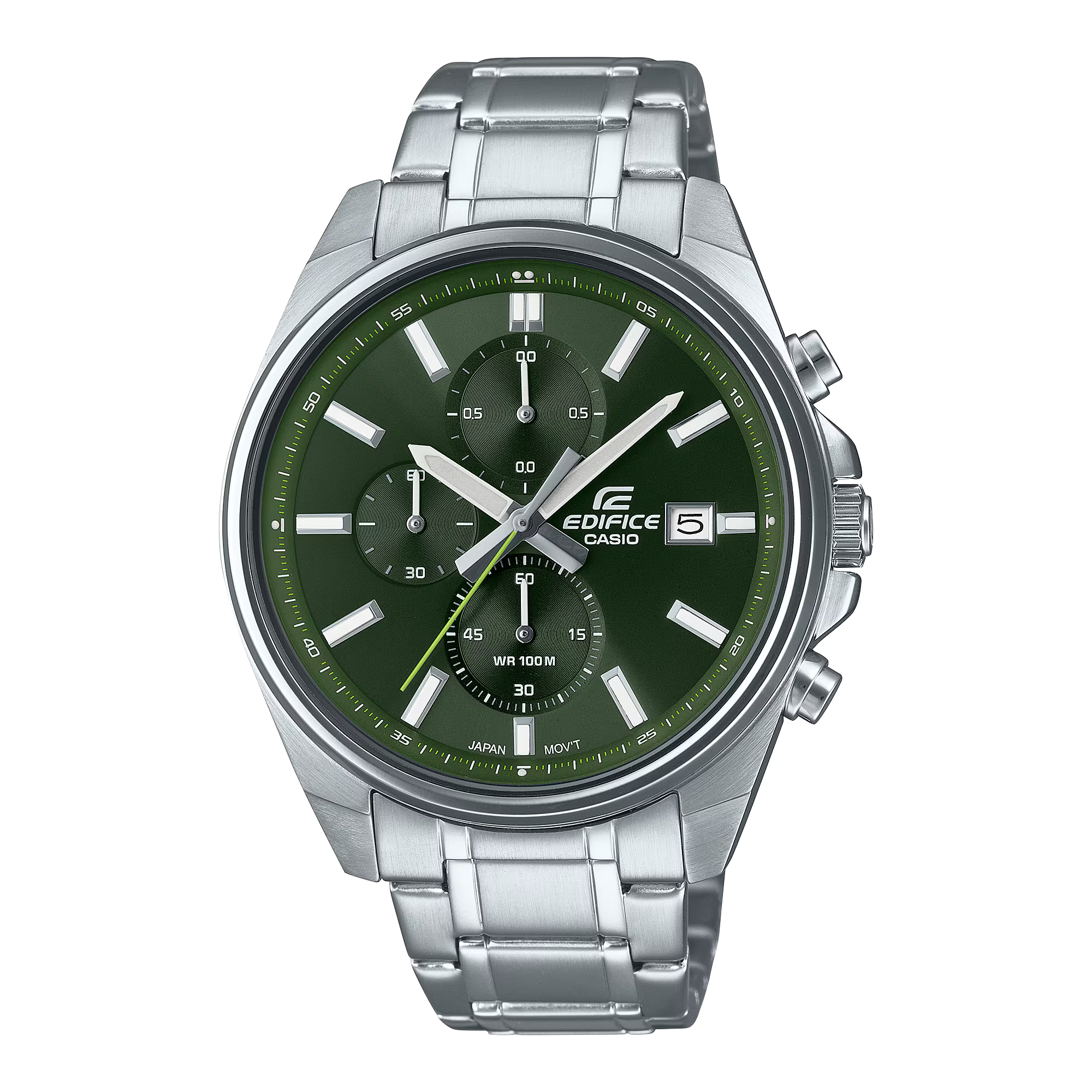 Montre Casio Edifice Timeless Chronographe Acier et Cuir EFV-610