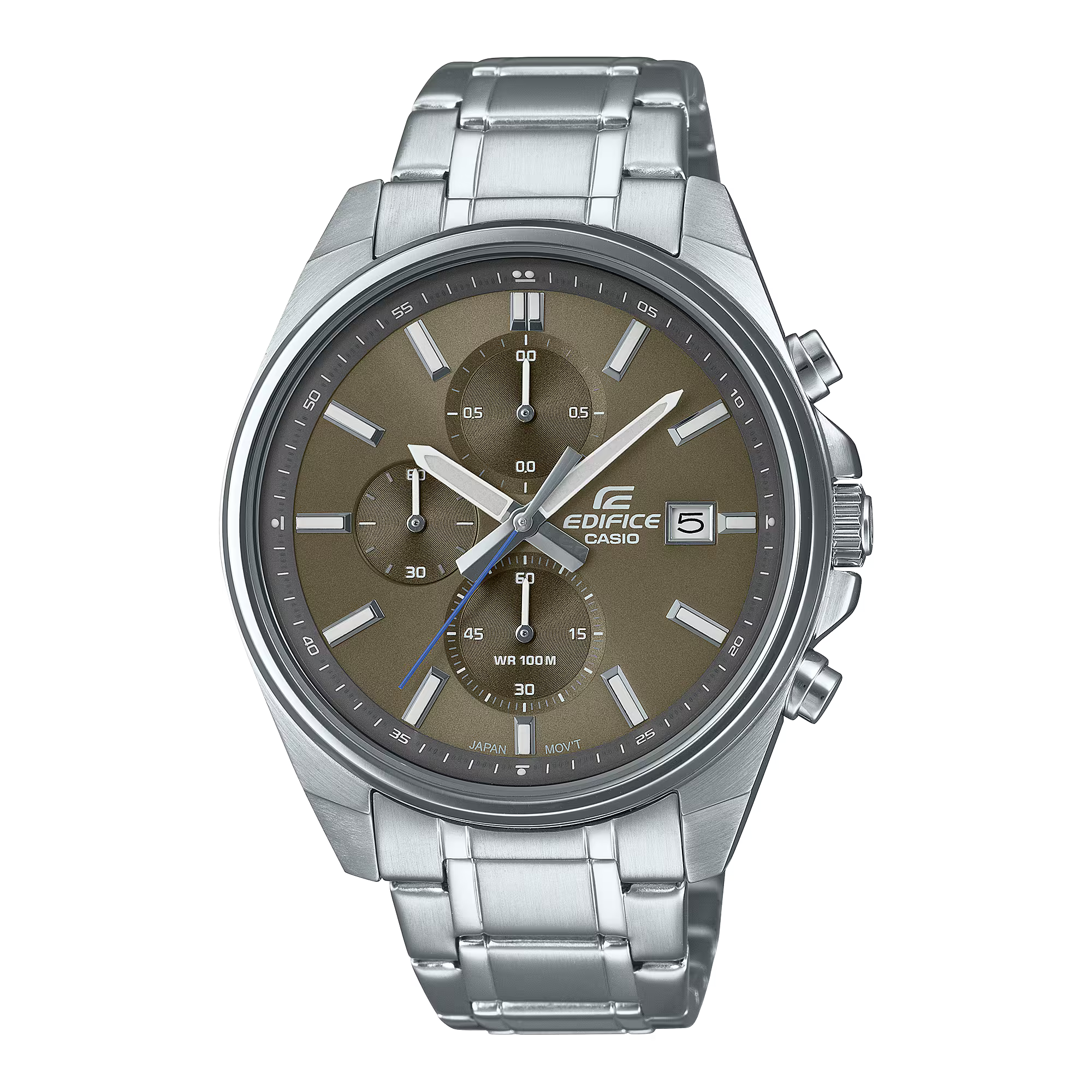 Montre Casio Edifice Timeless Chronographe Acier et Cuir EFV-610