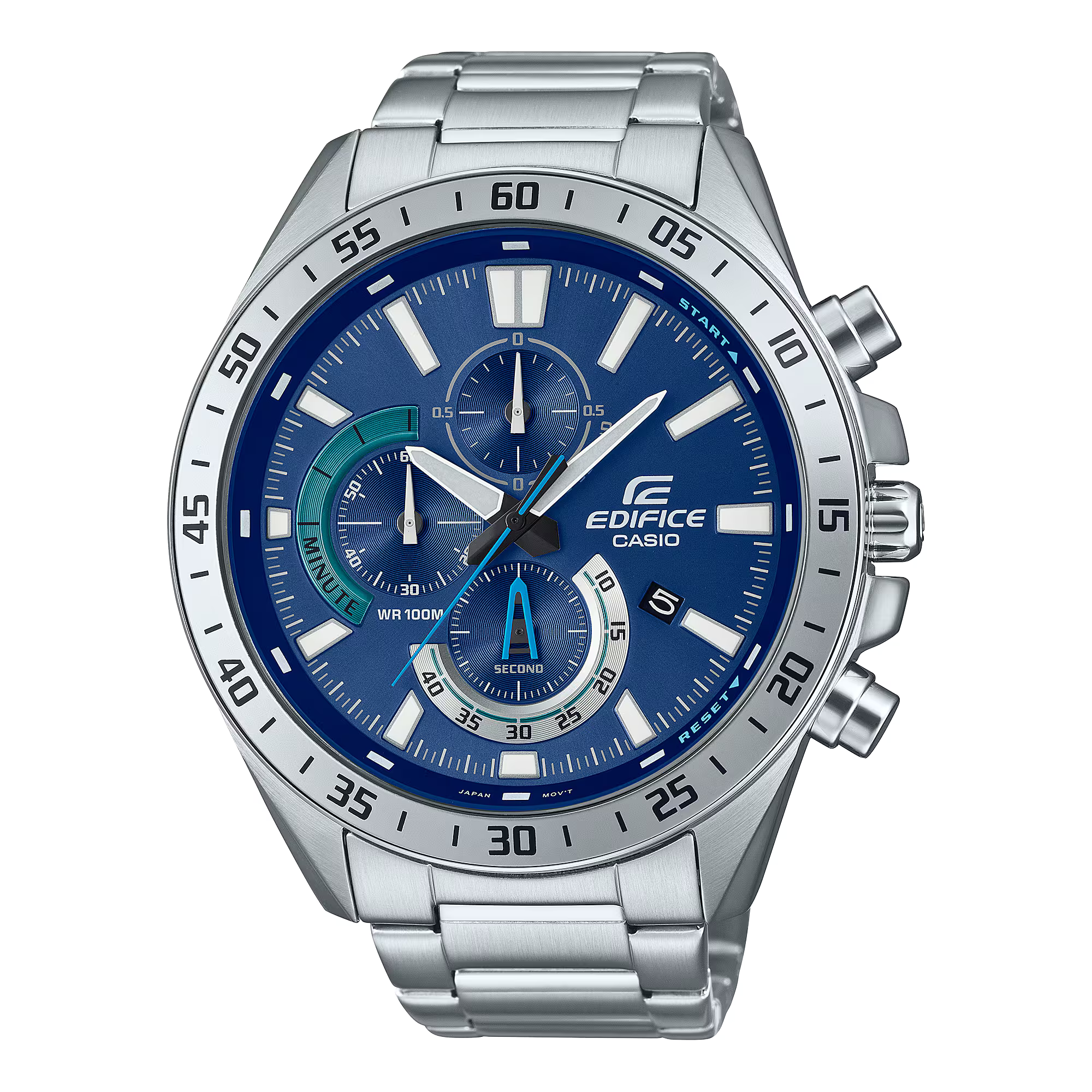 Montre Casio Edifice Chronographe Homme Acier et Cuir EFV-620