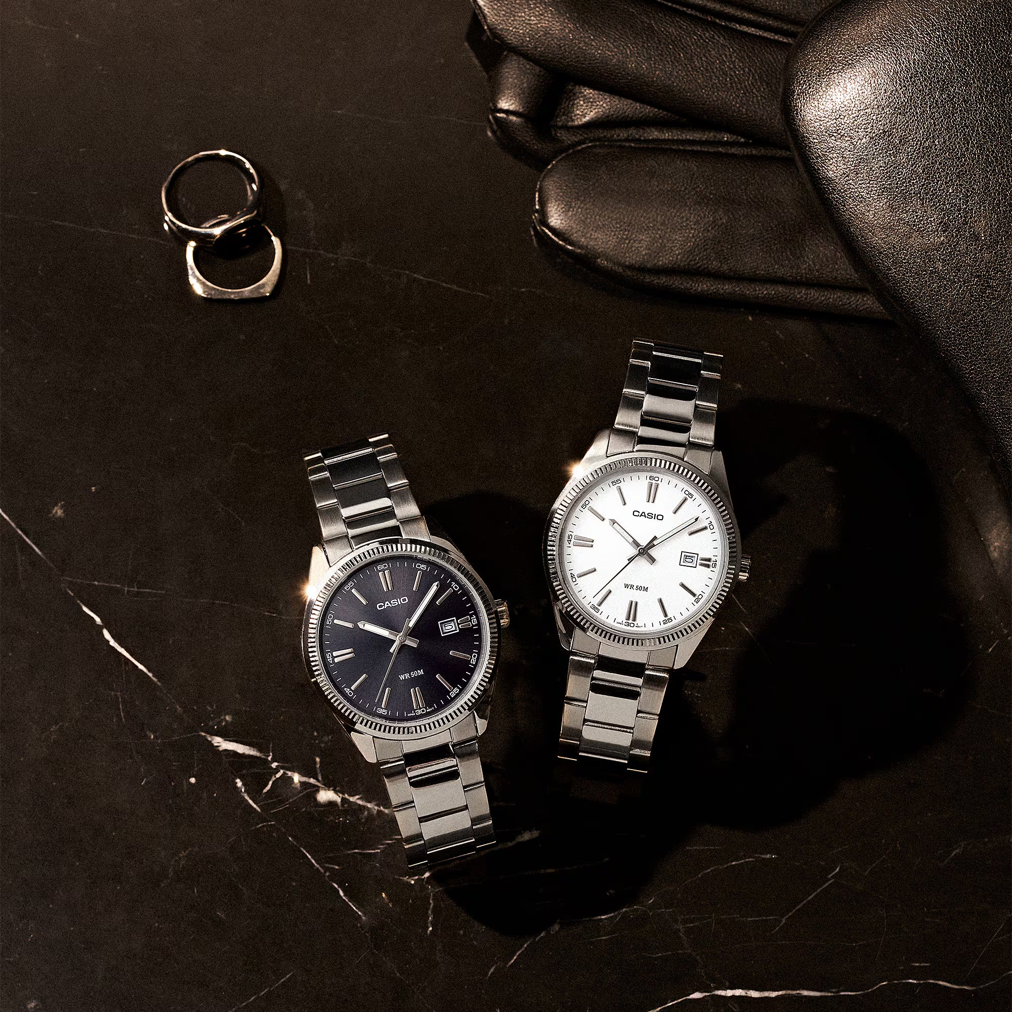 Montre Casio Timeless Noir & Argent MTP-1302PD-1A1V