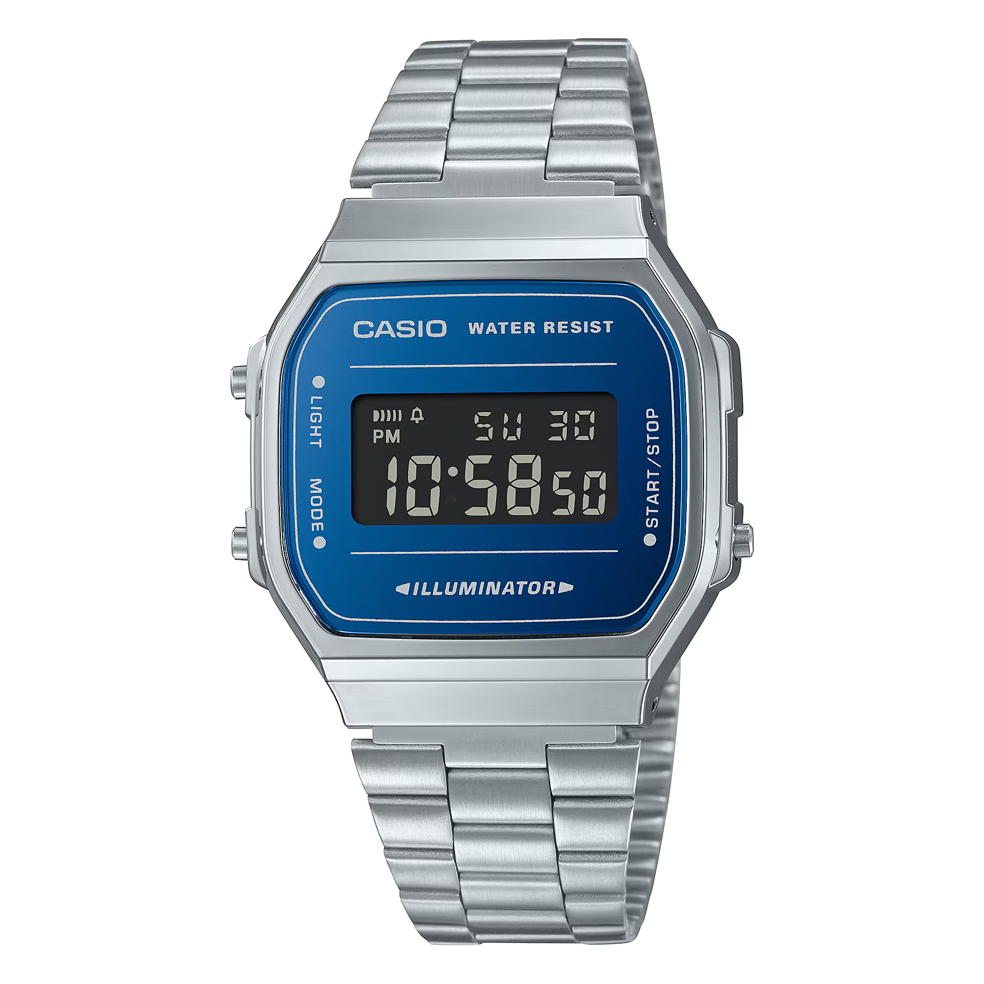 Montre Casio Vintage Iconic gris acier A168WEM‑2BEF