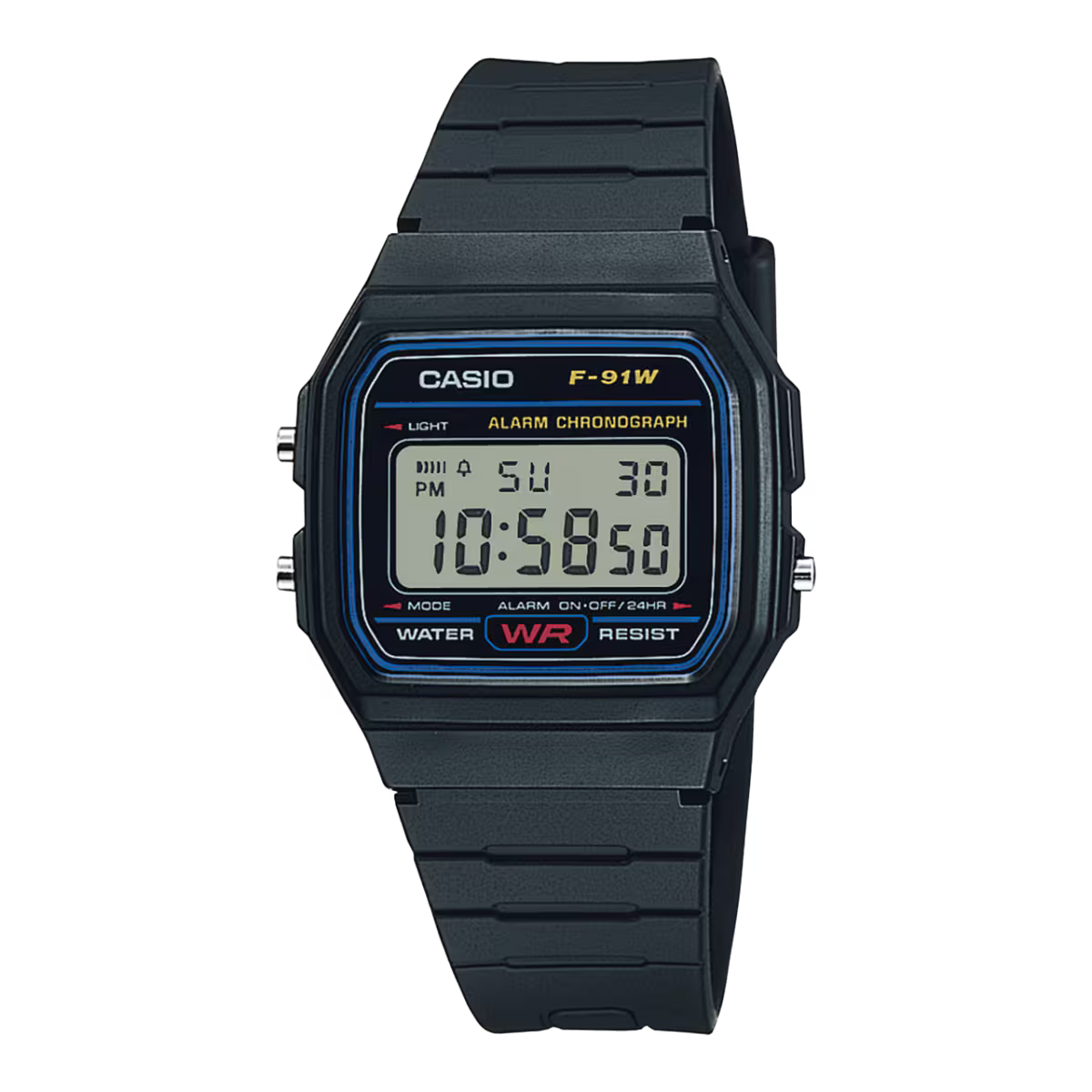 Montre Casio Timeless noire F-91W-1YEG